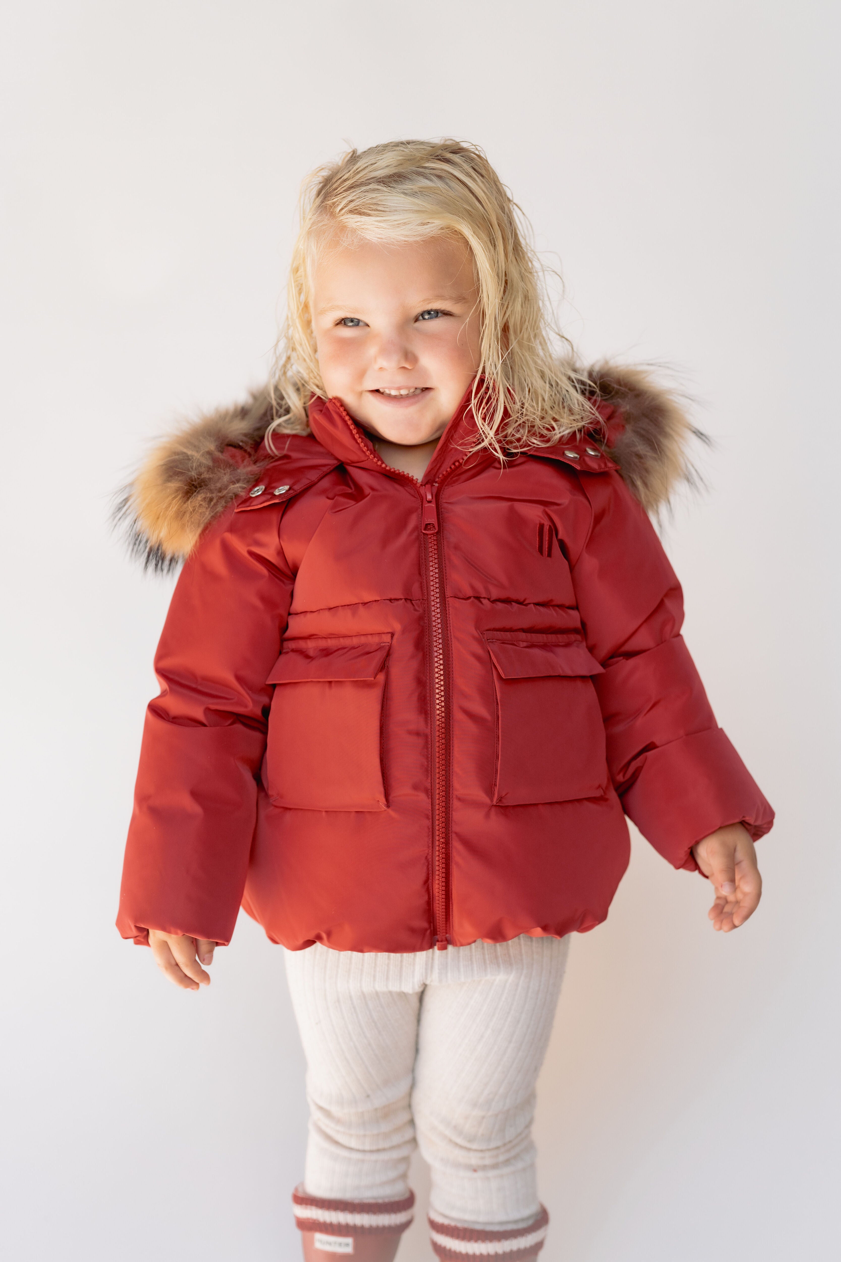 Skyline Toddler Down Coat - Ruby Red