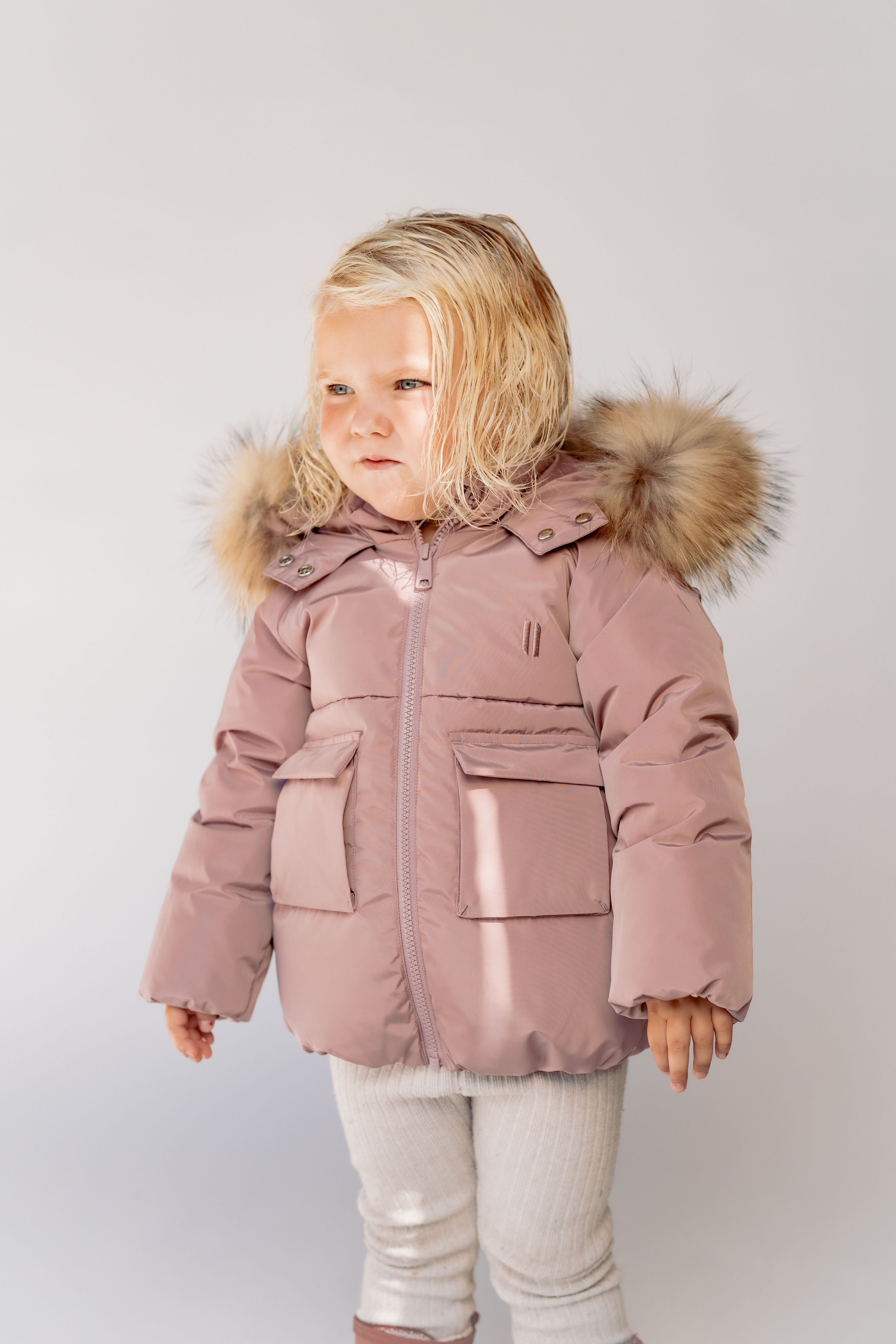 Skyline Toddler Down Coat - Muted Mauve