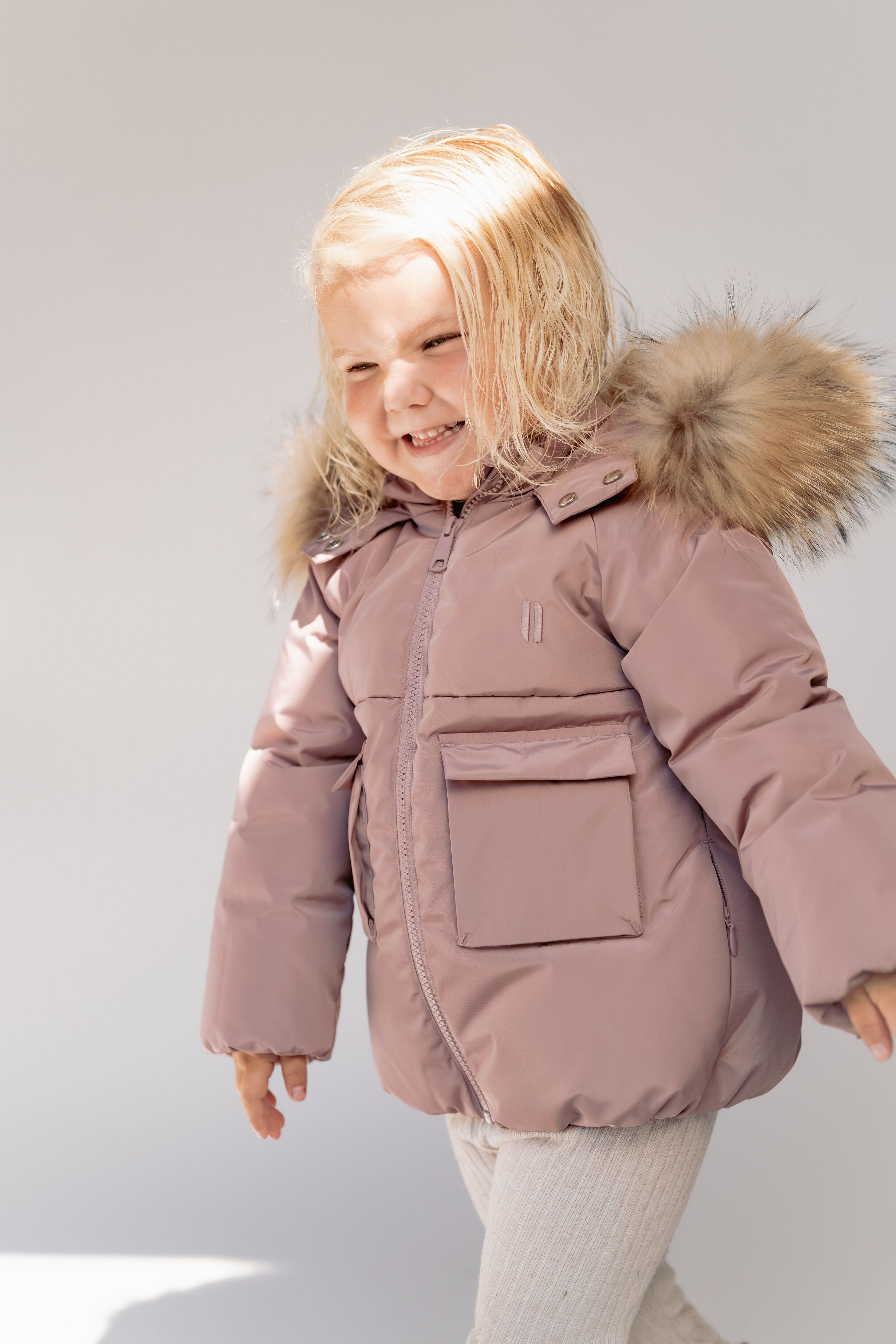 Skyline Toddler Down Coat - Muted Mauve