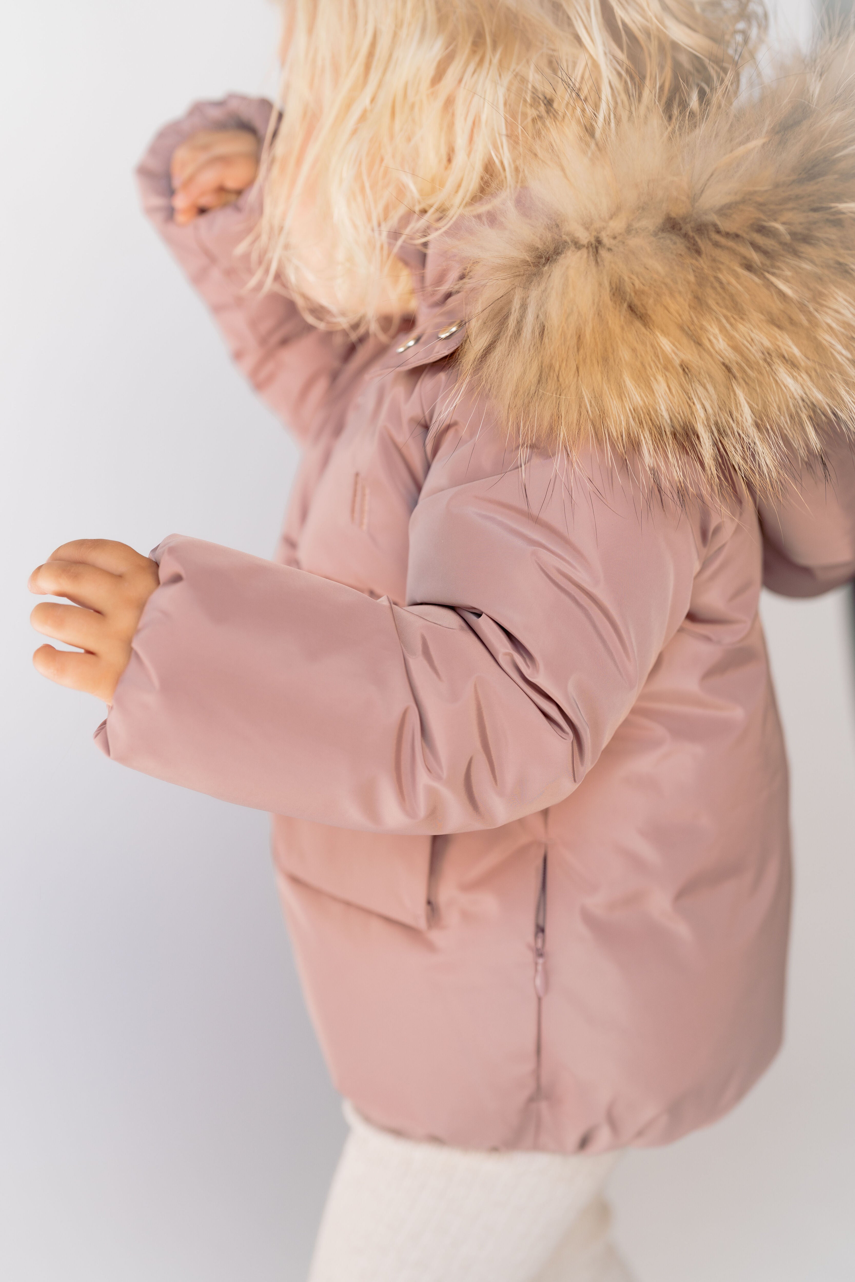 Skyline Toddler Down Coat - Muted Mauve