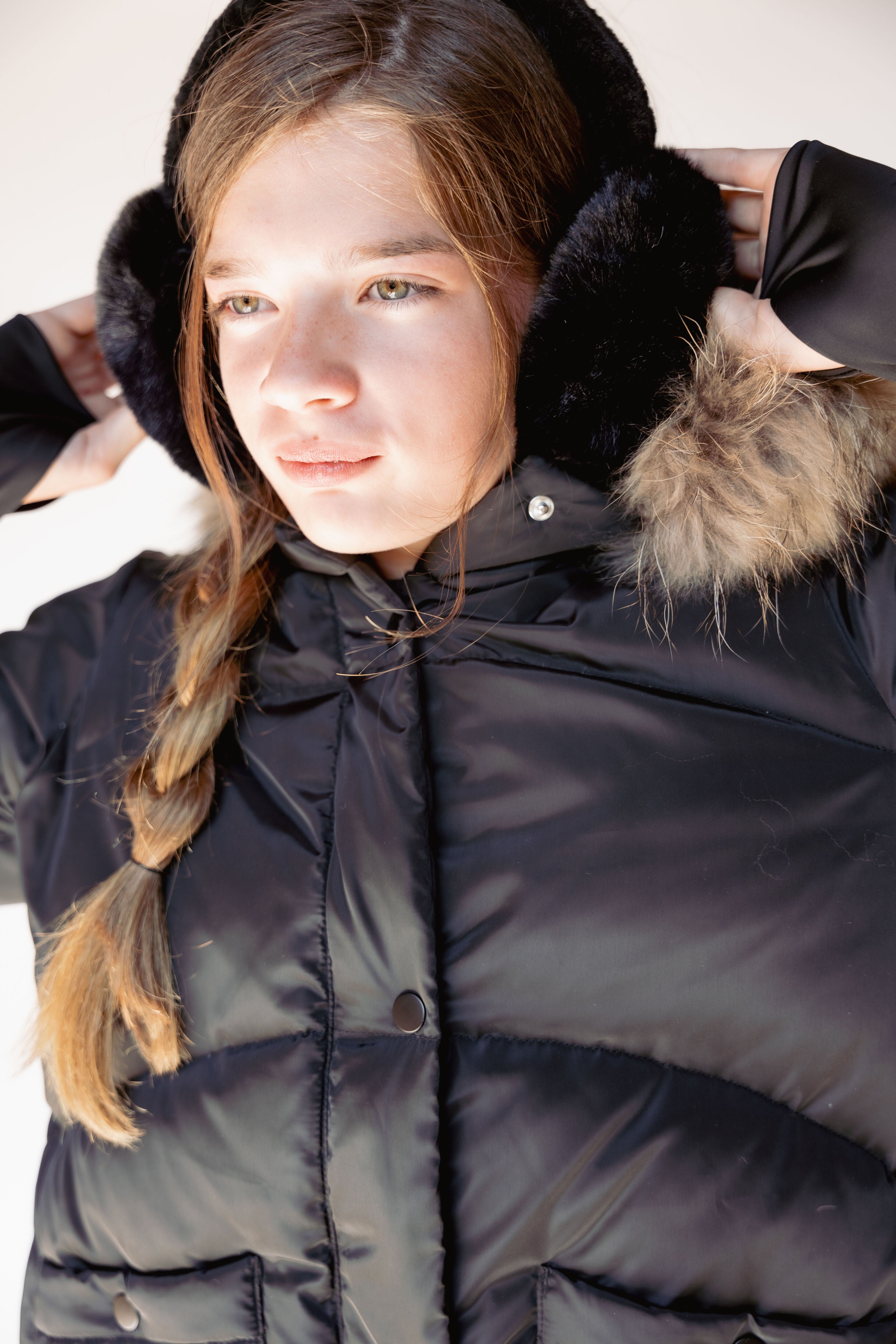 Avenue Girls Down Coat - Jet Black