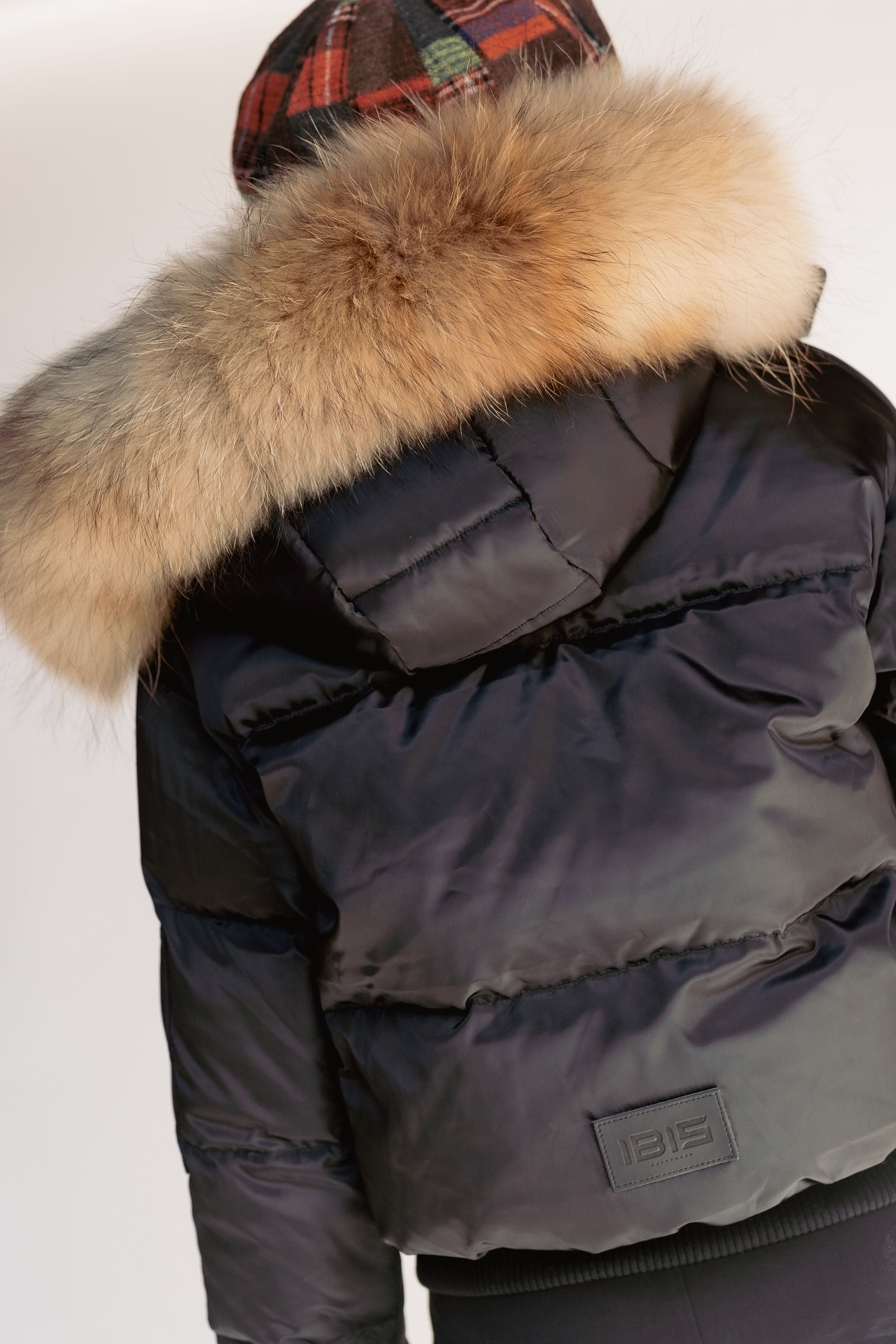 Highline Down Coat with Fur - Black