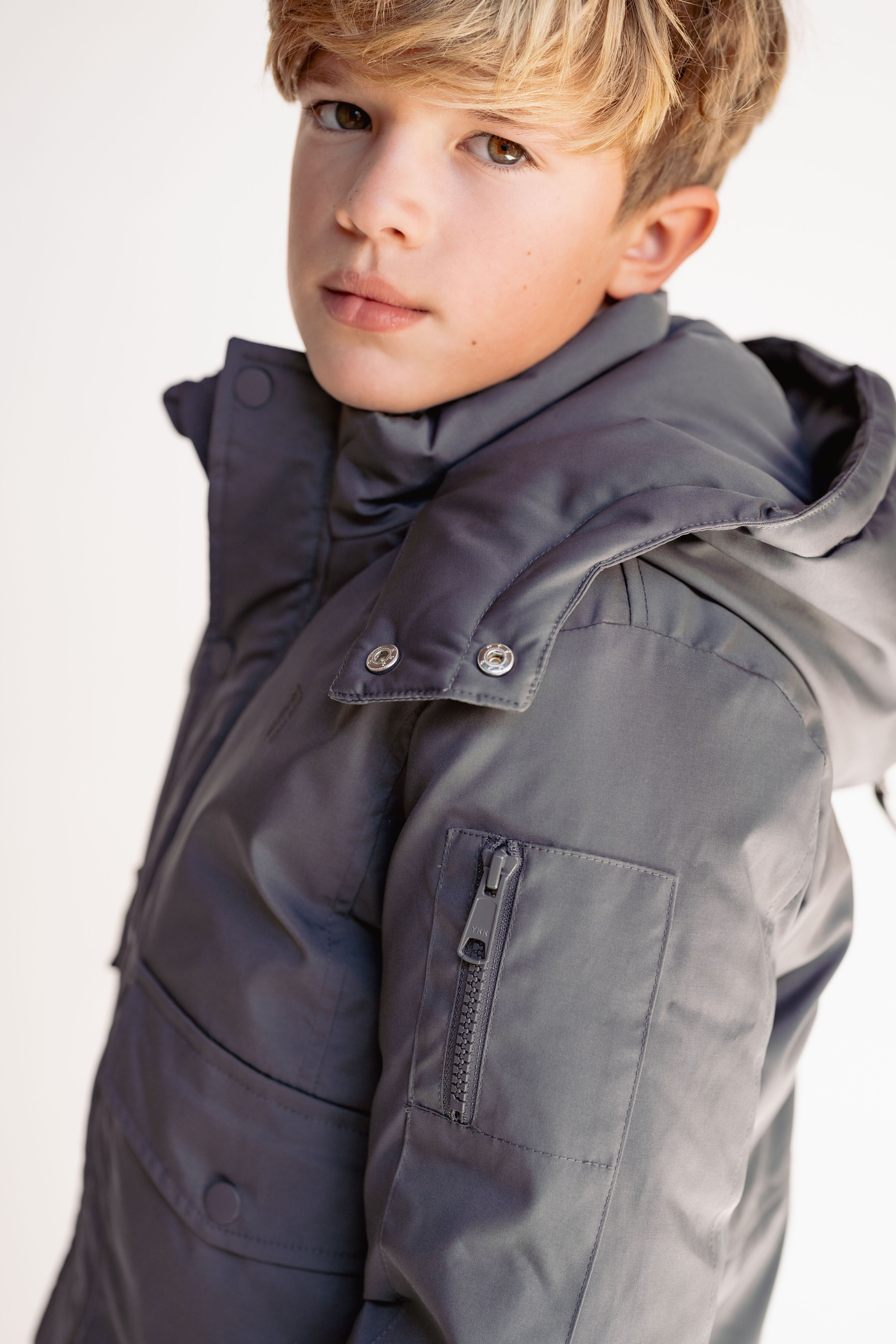 Urbanite Boy's Down Coat - Grey