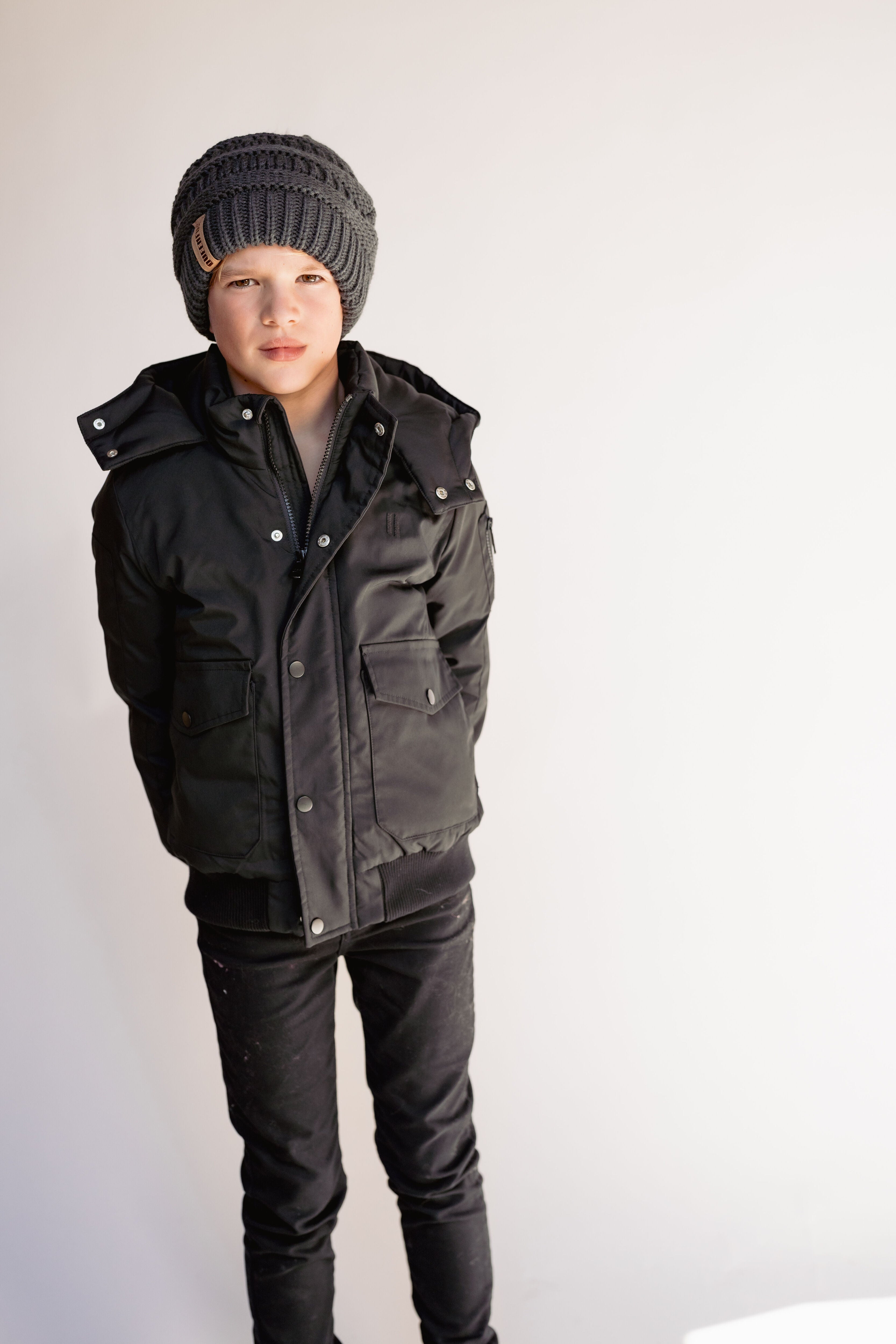 Urbanite Boy's Down Coat - Jet Black