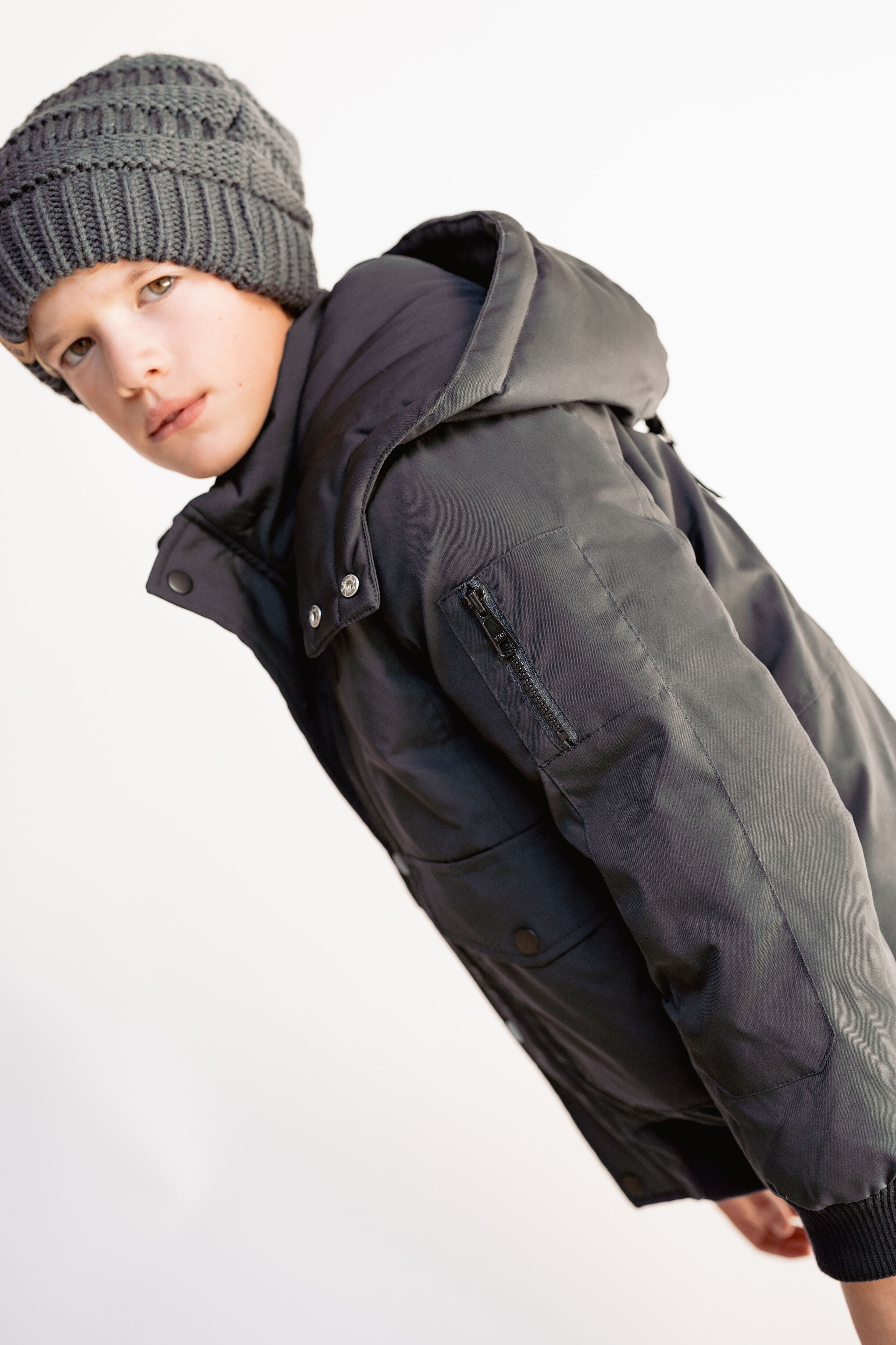 Urbanite Boy's Down Coat - Jet Black