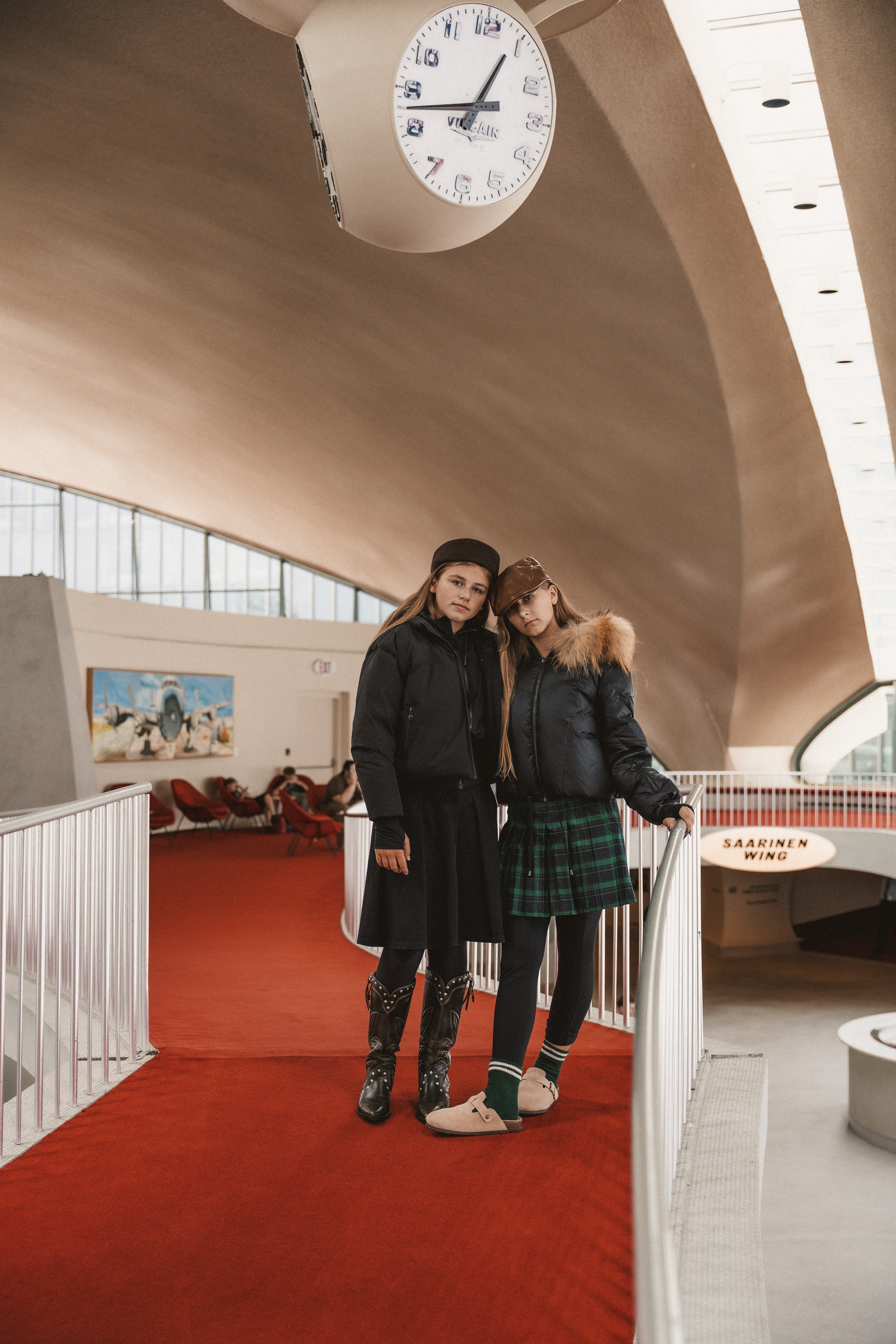 The Motion Teen Two Layer Coat - Black