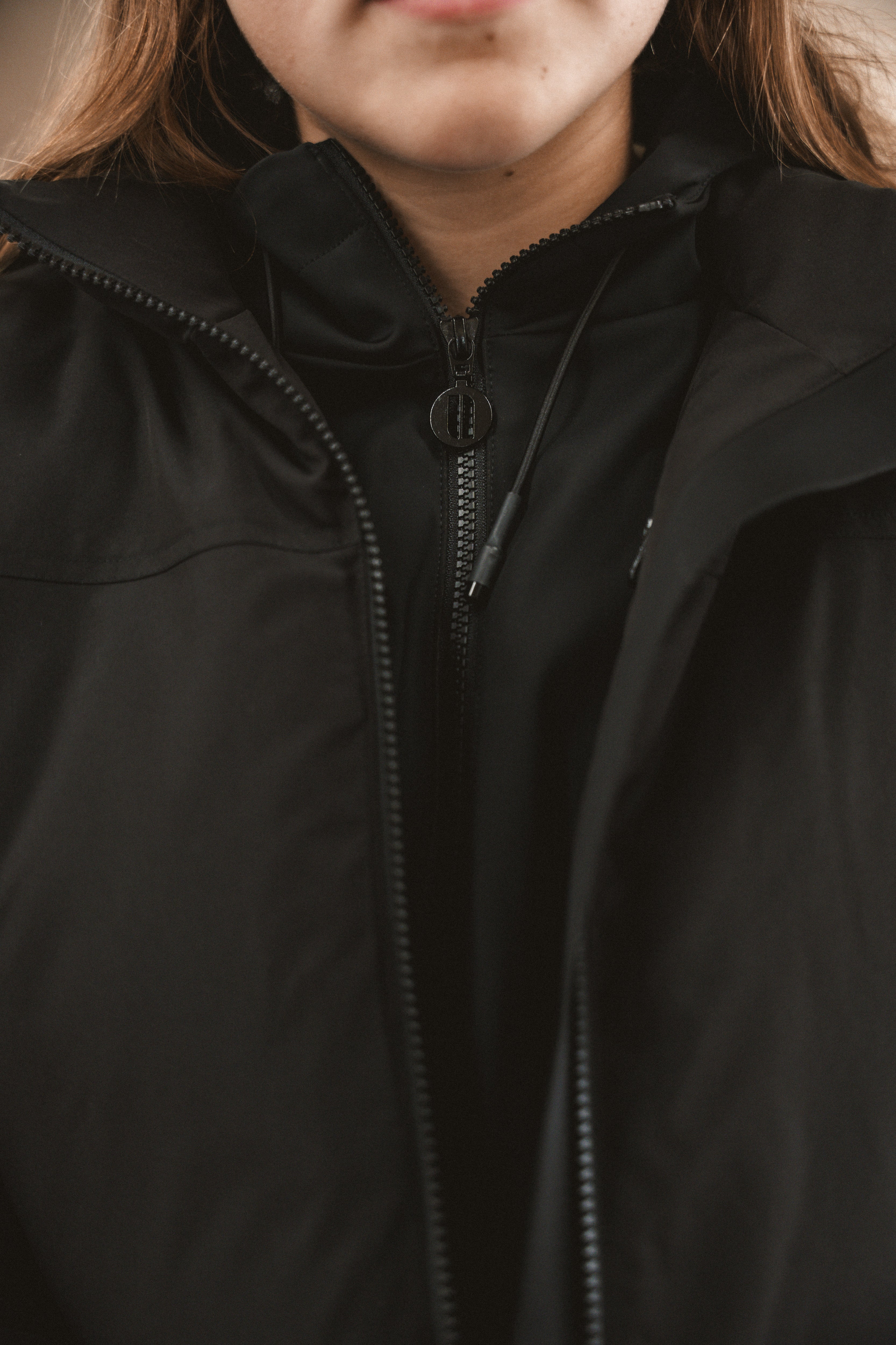 The Motion Teen Two Layer Coat - Black