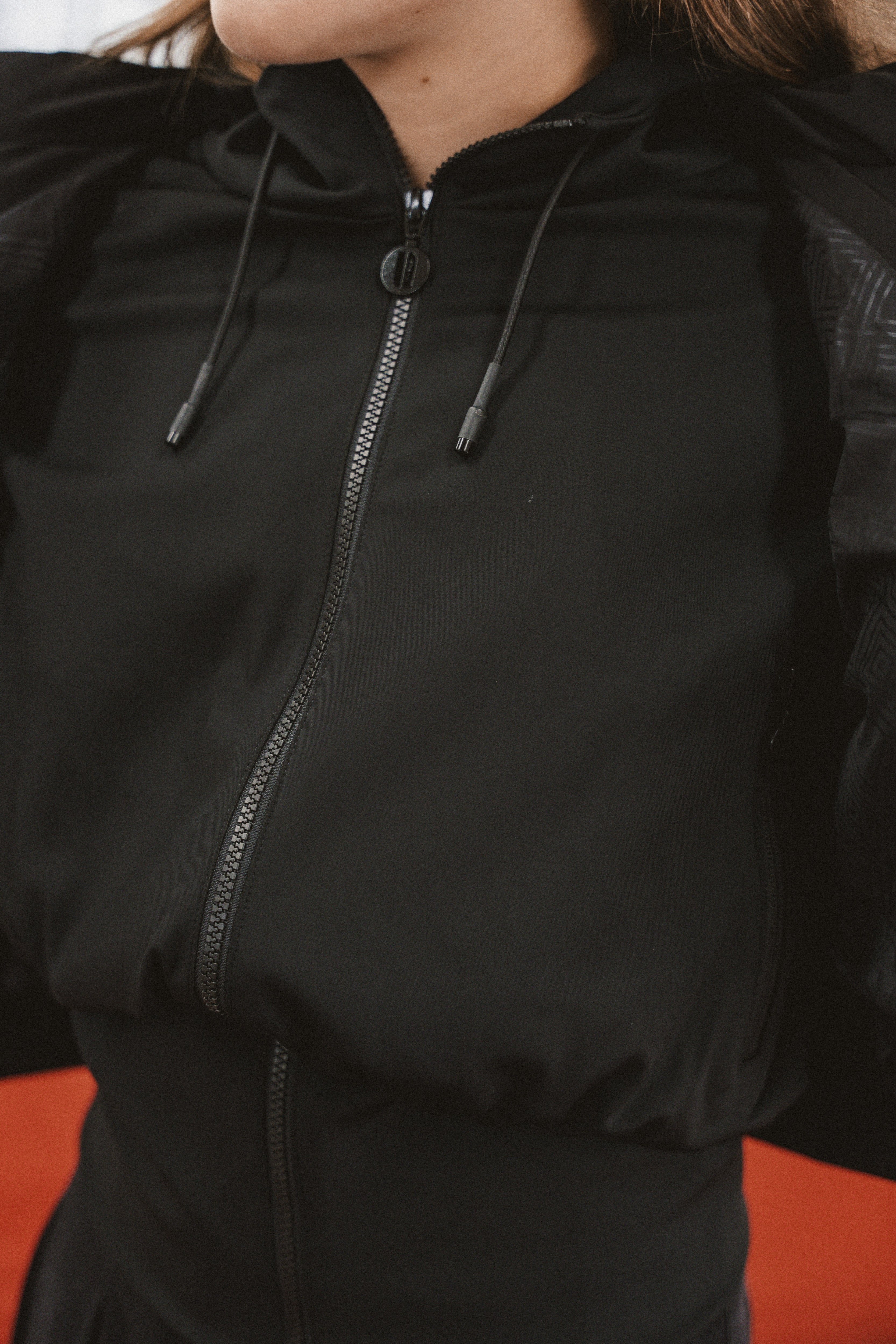 The Motion Teen Two Layer Coat - Black