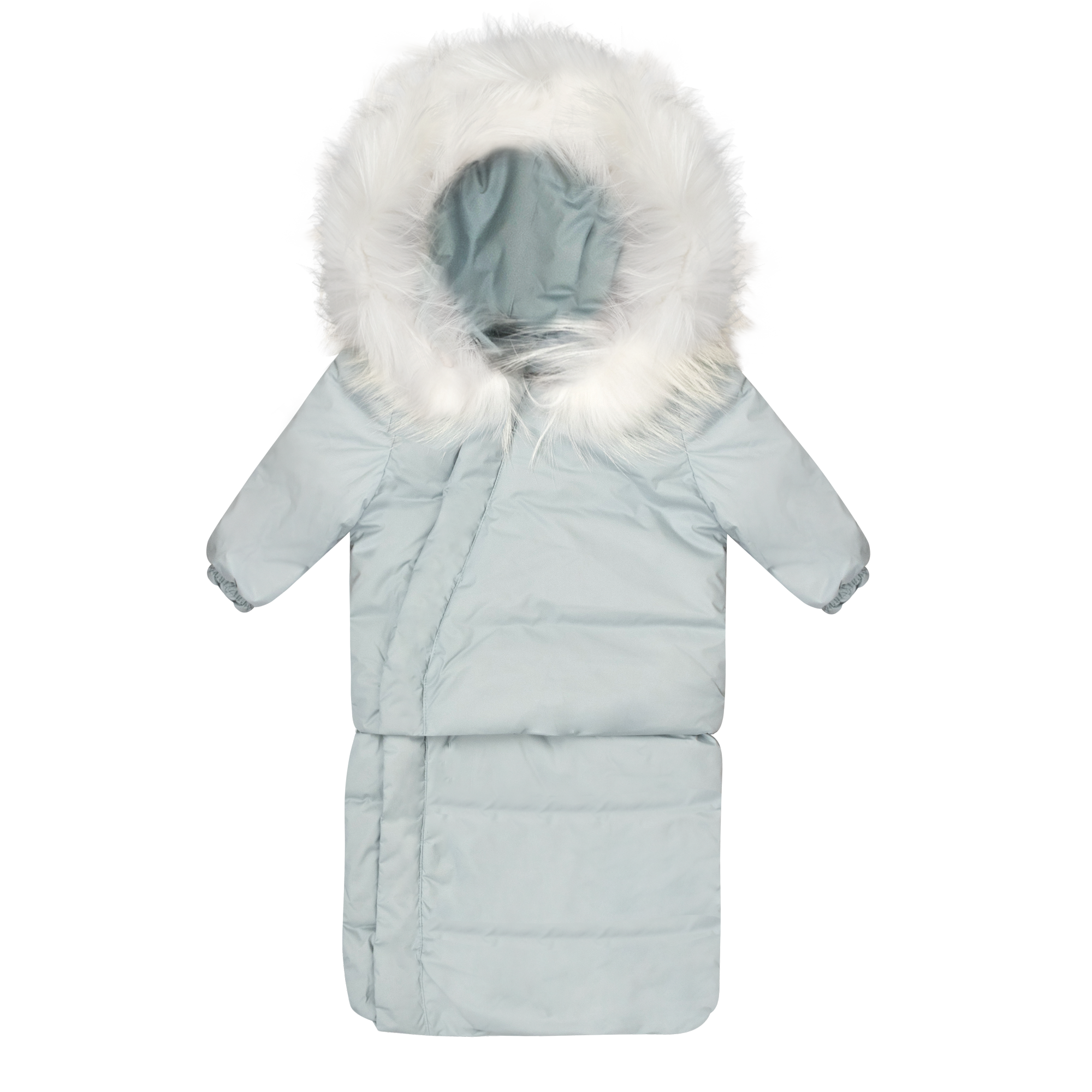 Cosmo Baby Down Coat w/ Foot Sack-Powder Blue