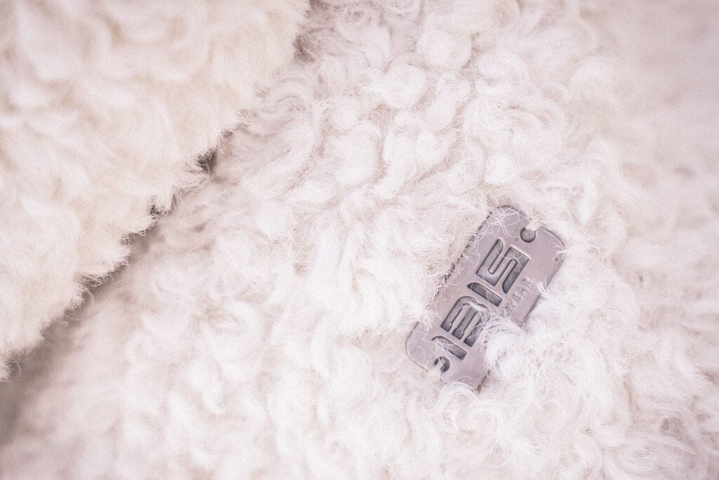 Allegory Diagonal Closure Baby Coat - Winter White Shearling Coat IBIS Outerwear 