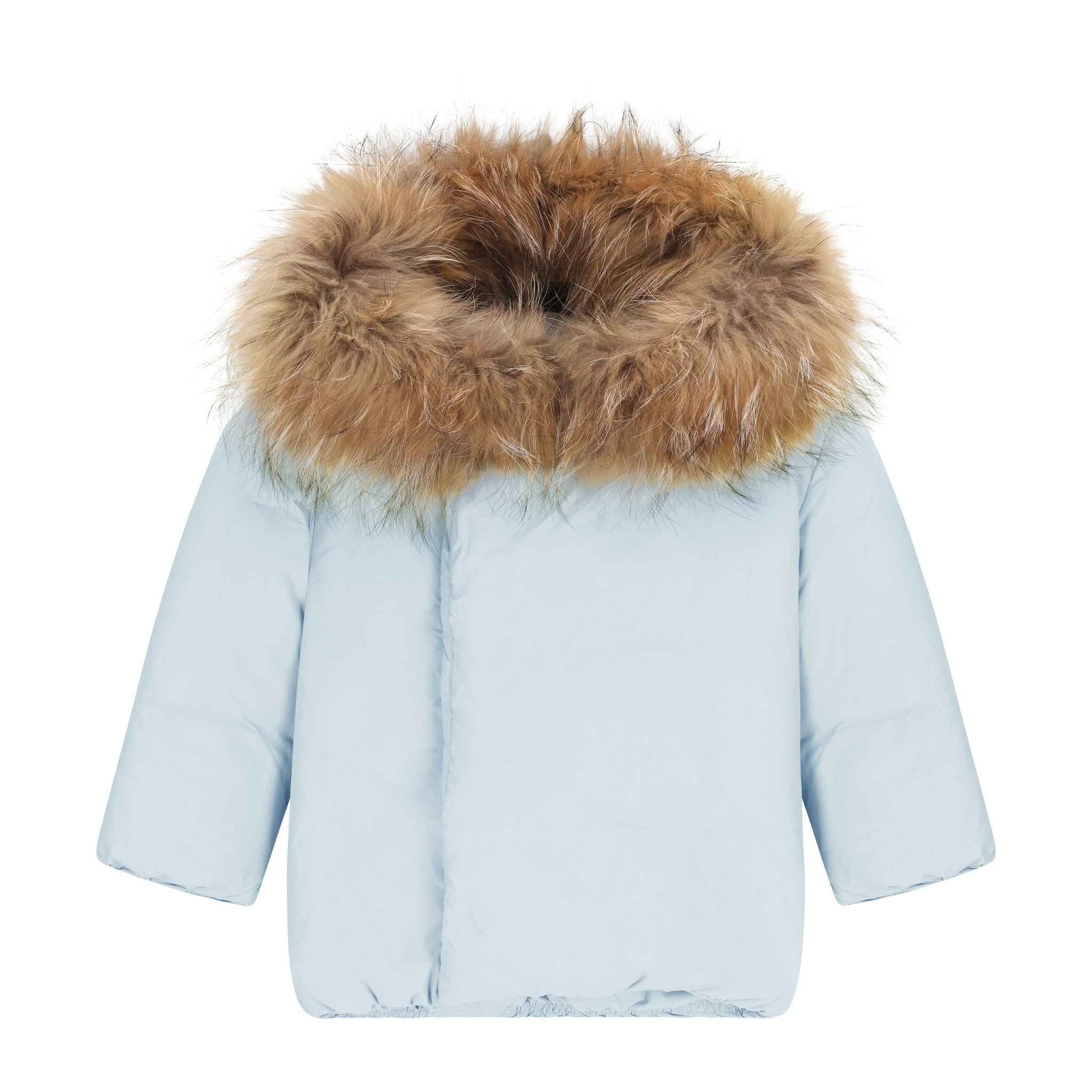 Allegory Diagonal Closure Baby Down Coat - Baby Blue