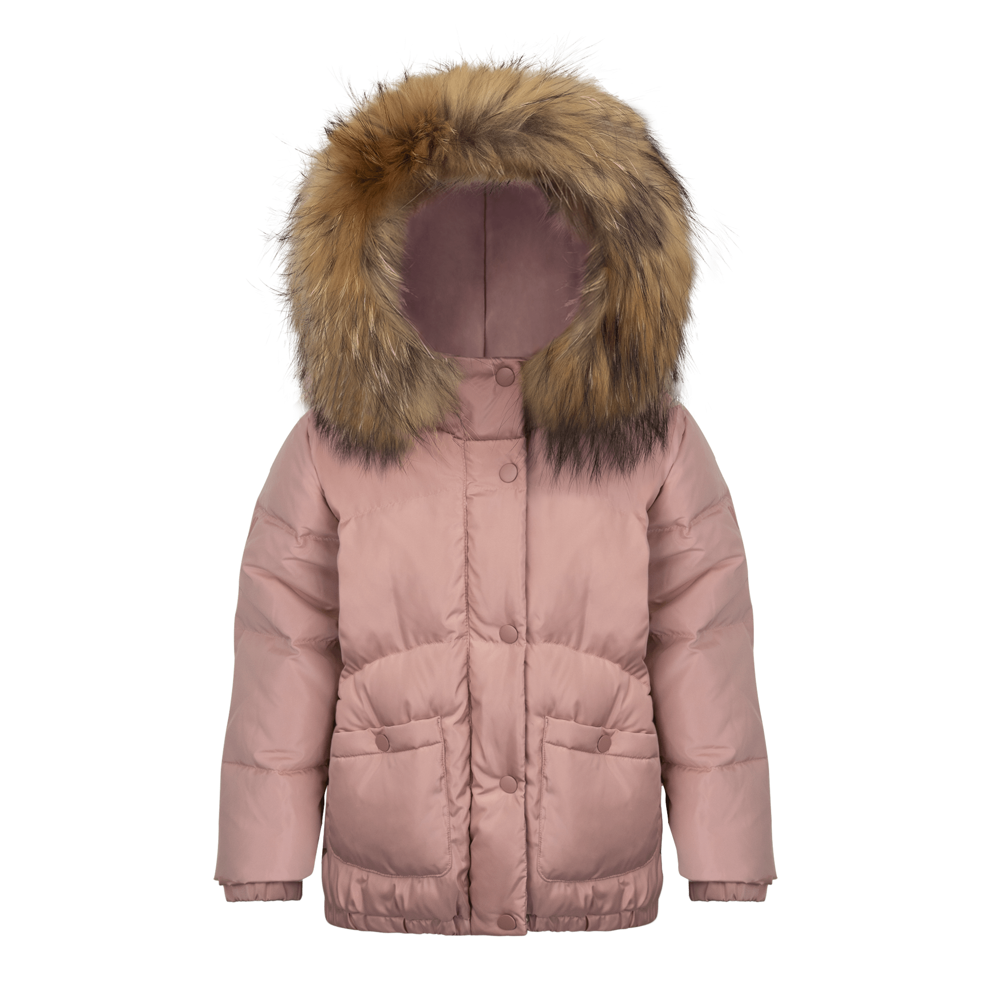 Avenue Girls Down Coat - Dark Pink Coat IBIS Outerwear 