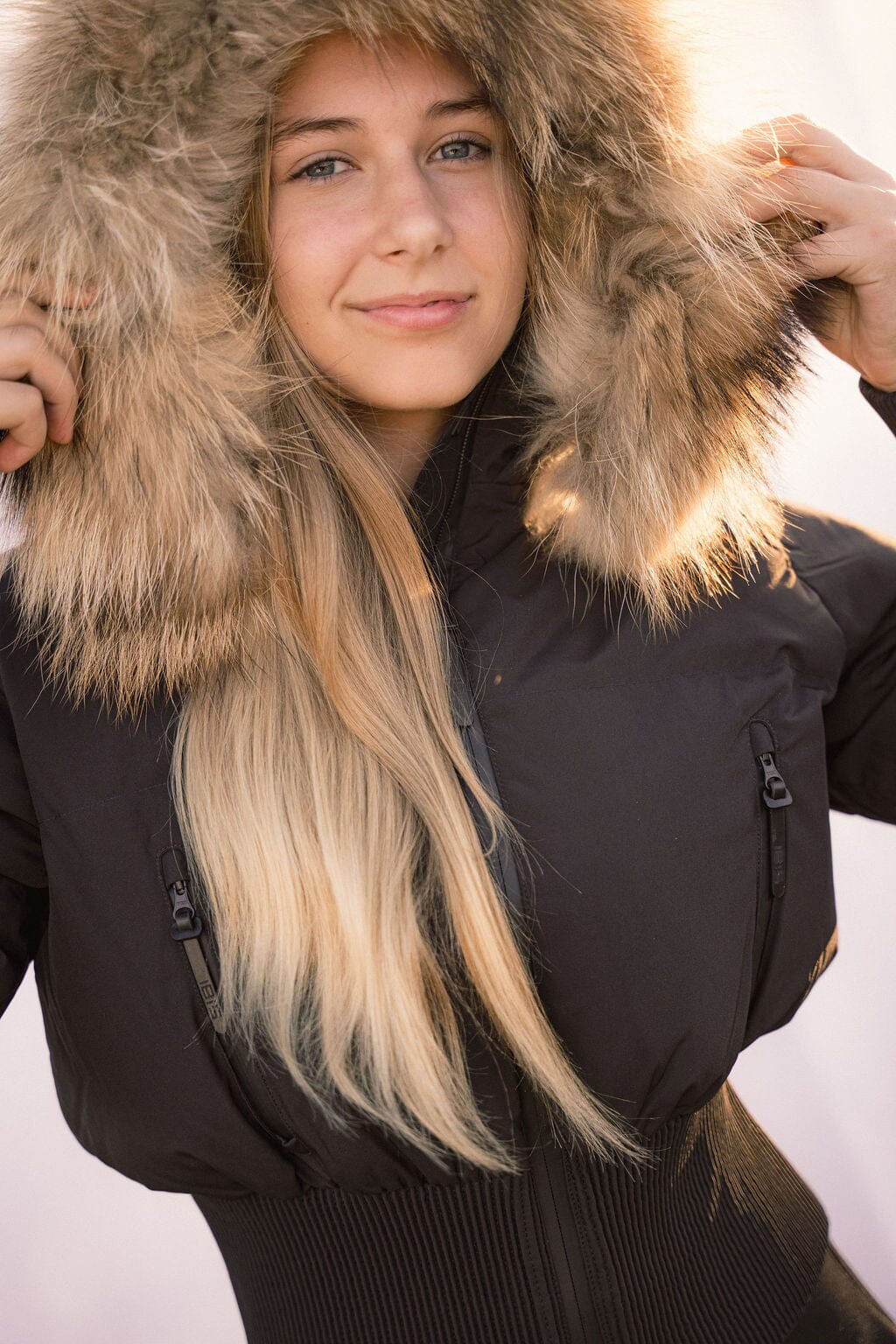 Elegy Tall Waistband Teens Down Coat - Black Matte Coat IBIS Outerwear 