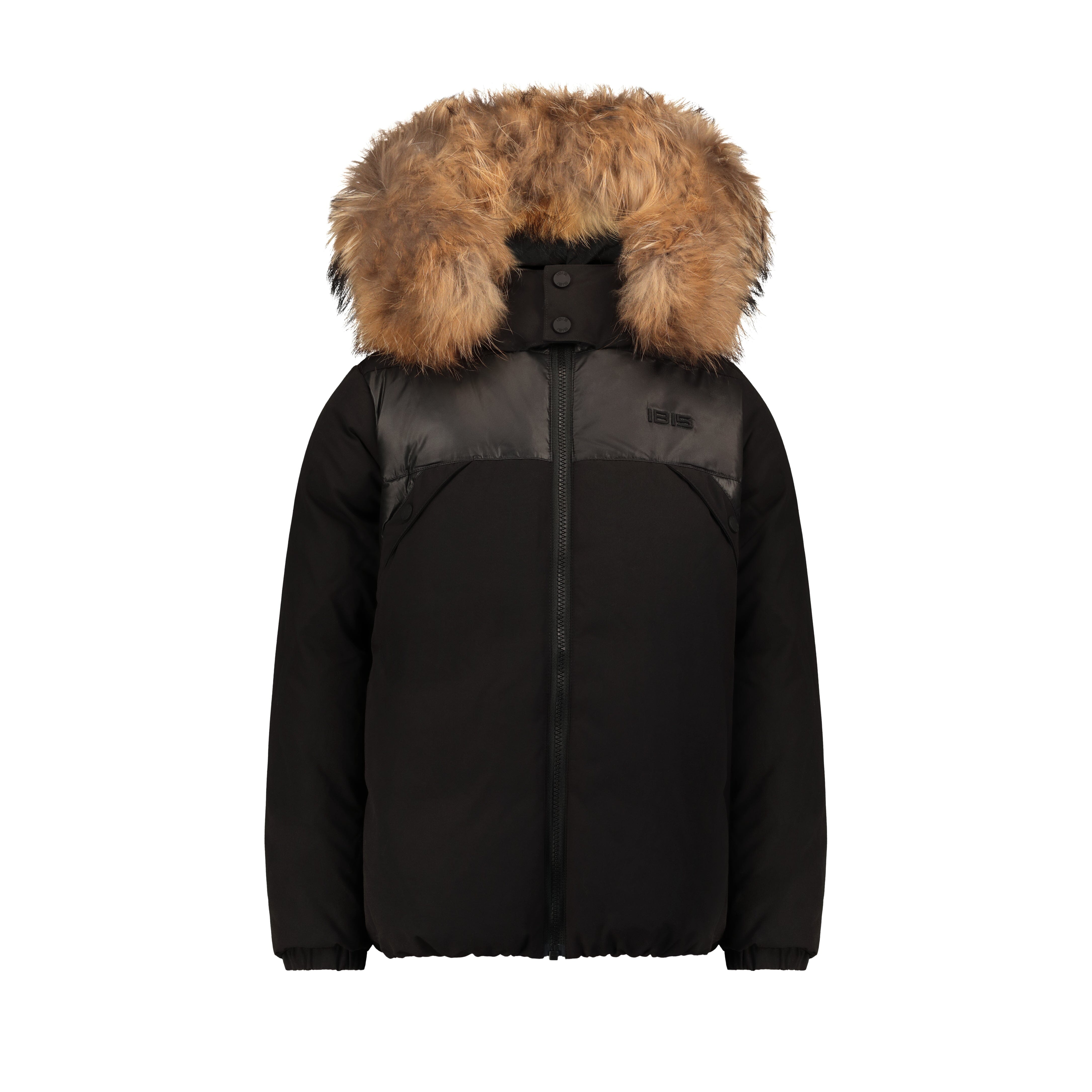 Folio Mixed Media Down Coat - Black Coat IBIS Outerwear 