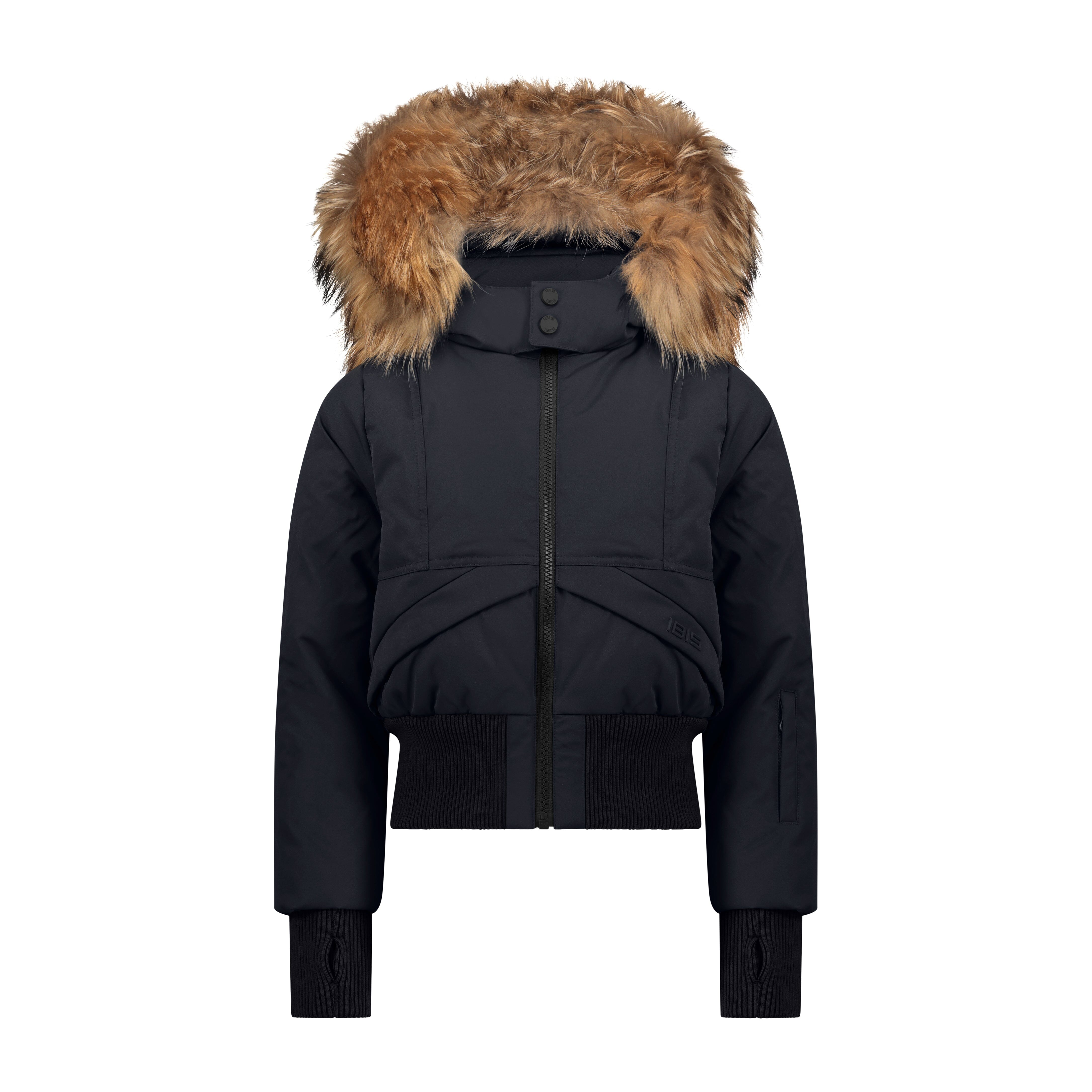 Narrative Covered Pocket Girls Down Coat - Navy Coat IBIS Outerwear 