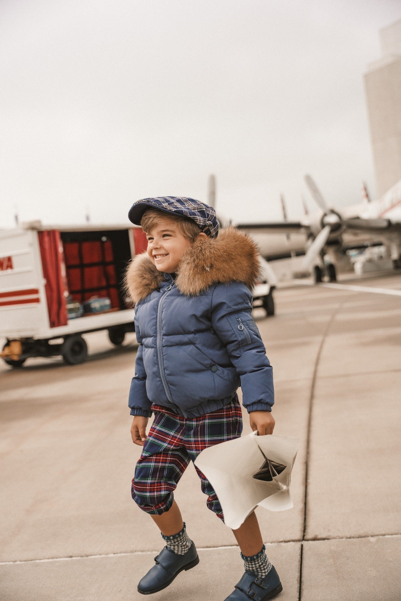 IBIS Overland Boys Coat - Off Blue