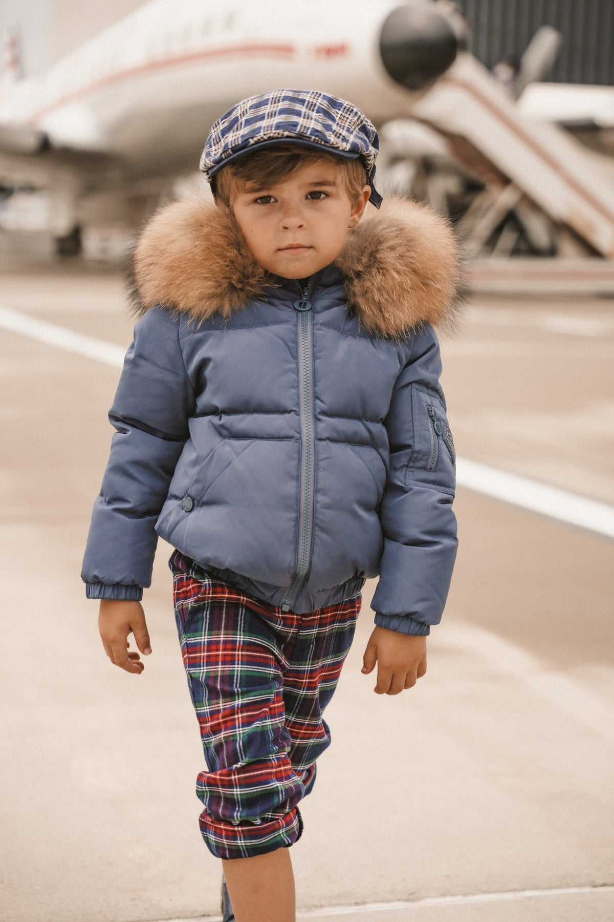IBIS Overland Boys Coat - Off Blue