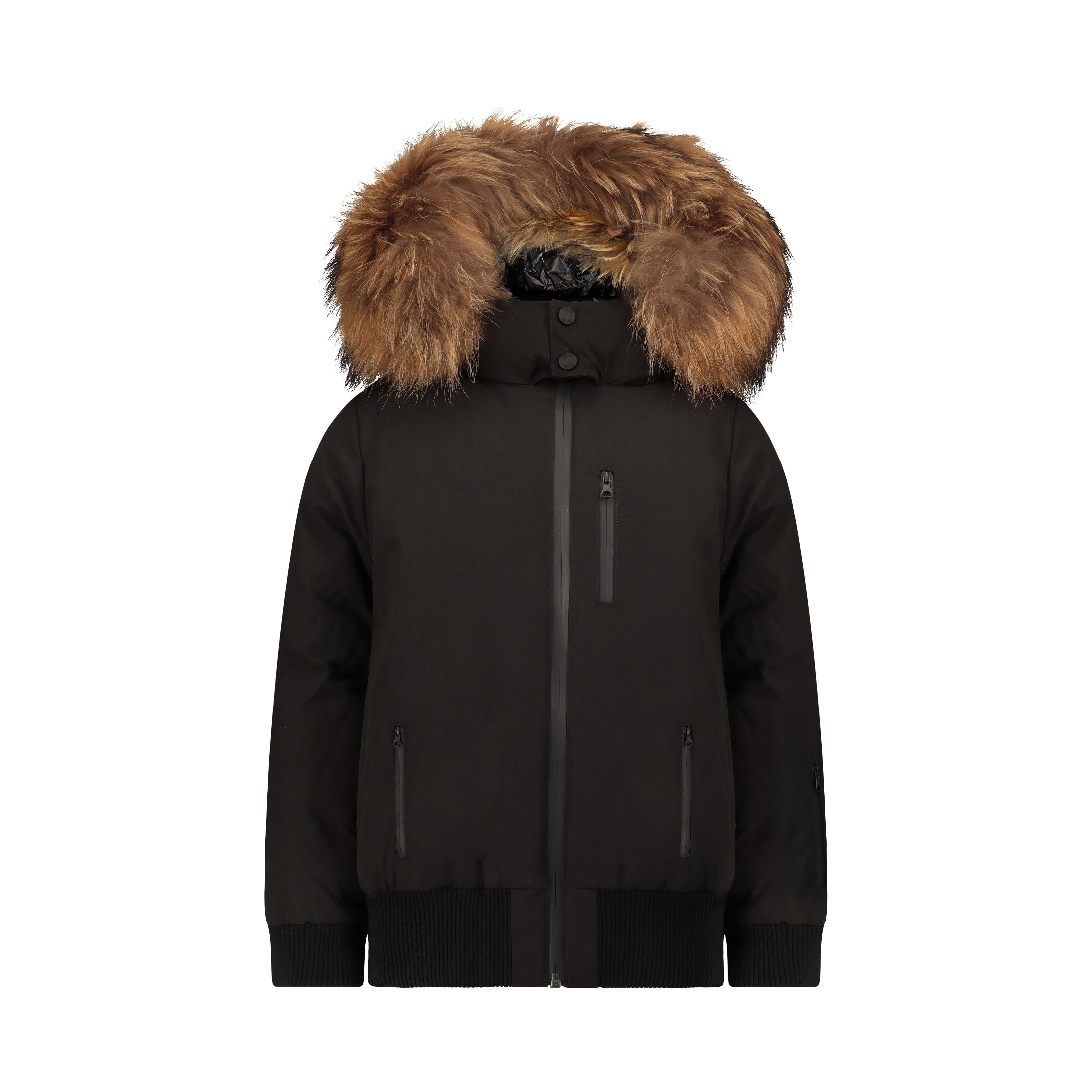 Rhyme Zipper Pocket Boys Down Coat - Black Coat IBIS Outerwear 