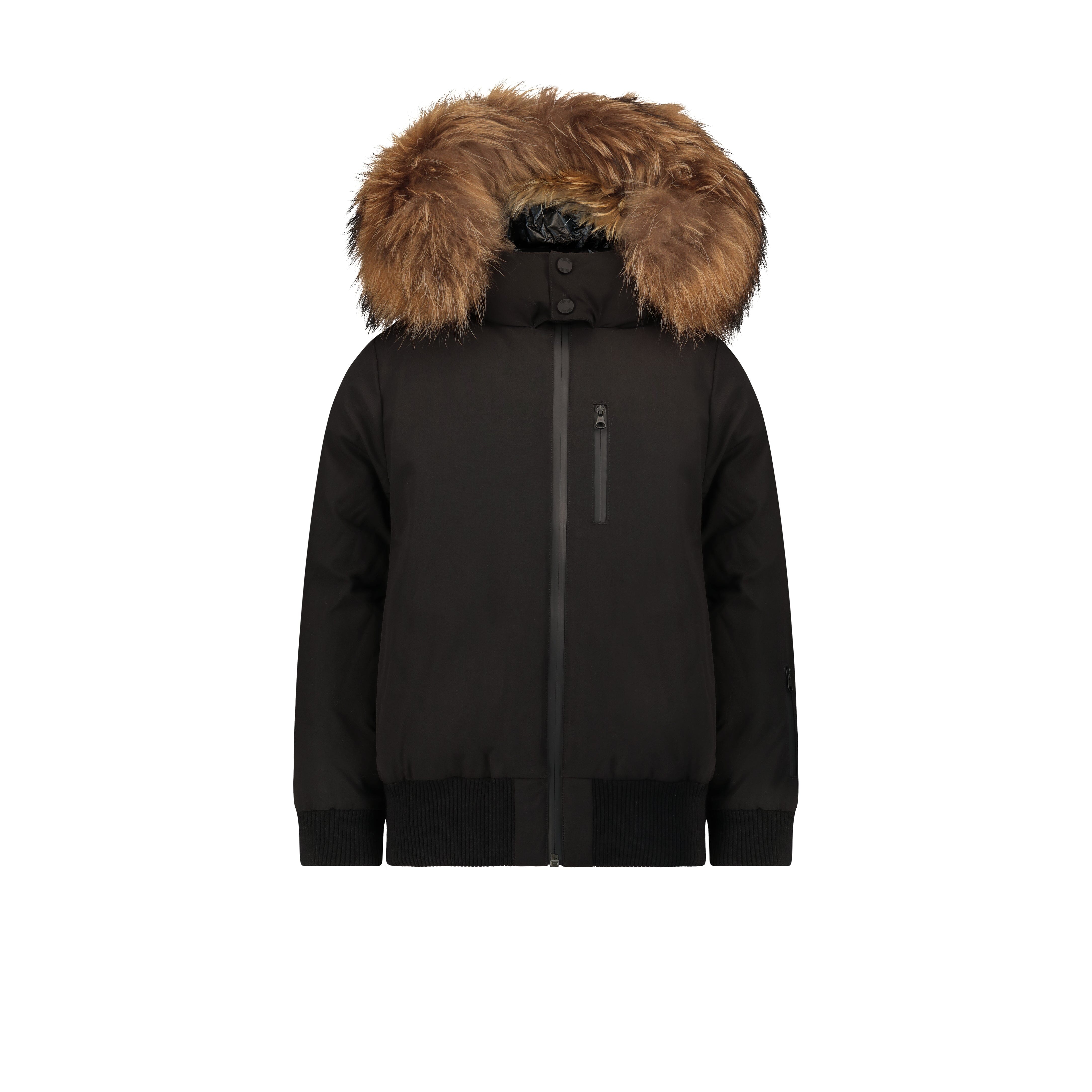 Rhyme Zipper Pocket Down Coat - Black (Copy) Coat IBIS Outerwear 