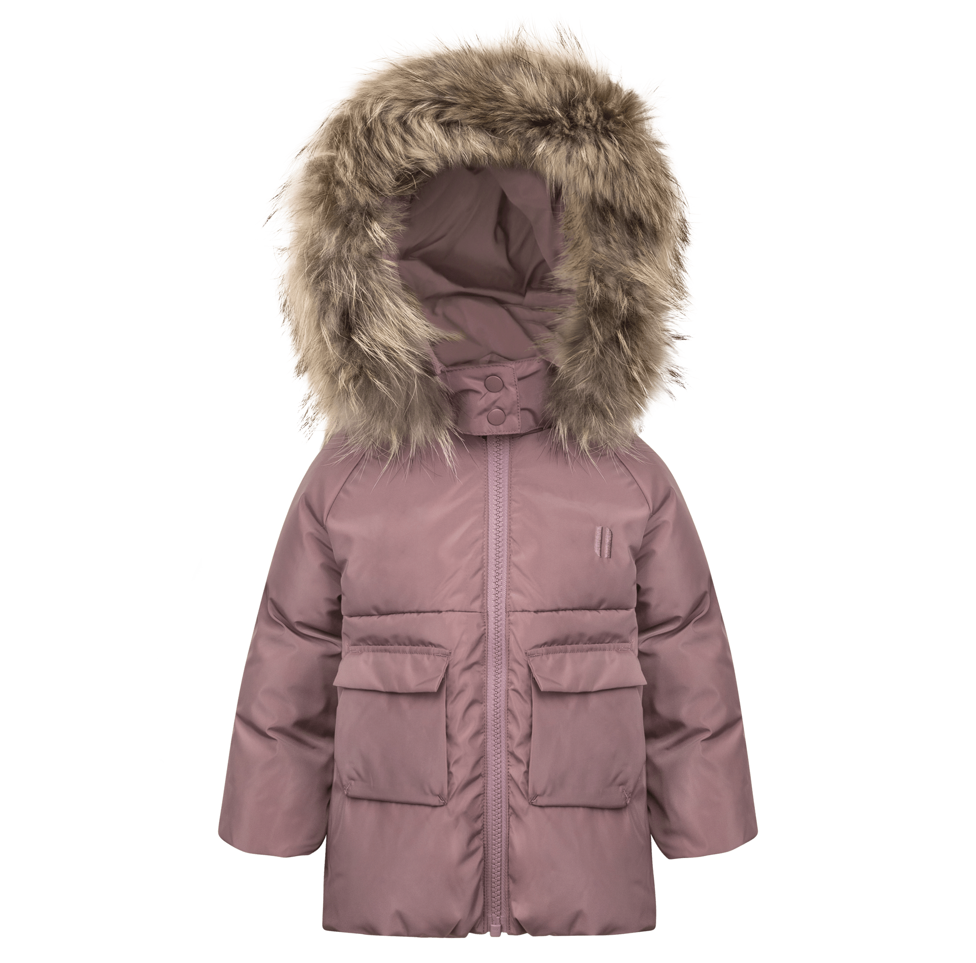 Skyline Toddler Down Coat - Muted Mauve Coat IBIS Outerwear 