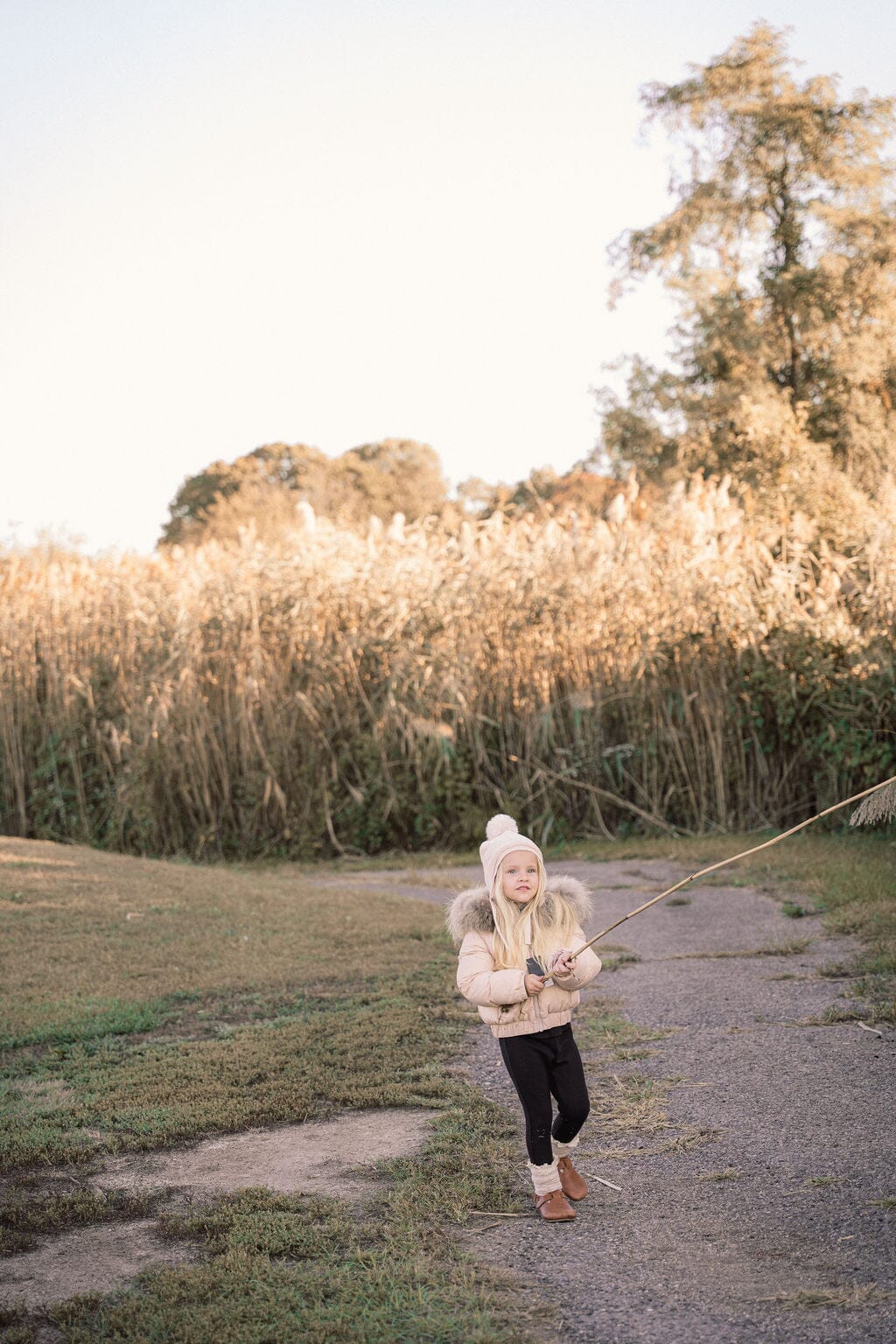 Sonnet Curved Seam Bomber Girls Down Coat - Blush Pink Coat IBIS Outerwear 