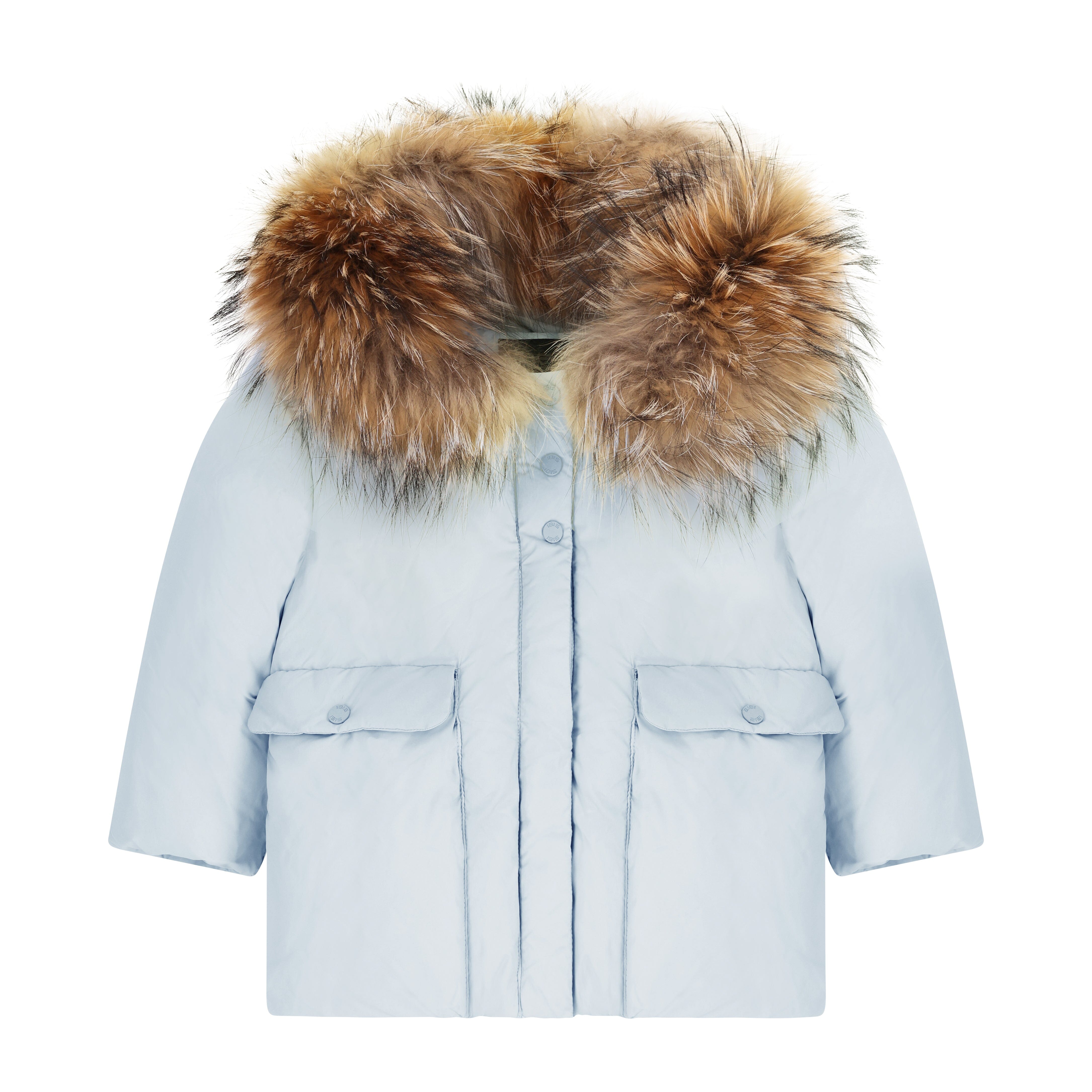 Stanza Big Pocket Baby Down Coat - Baby Blue Coat IBIS Outerwear 