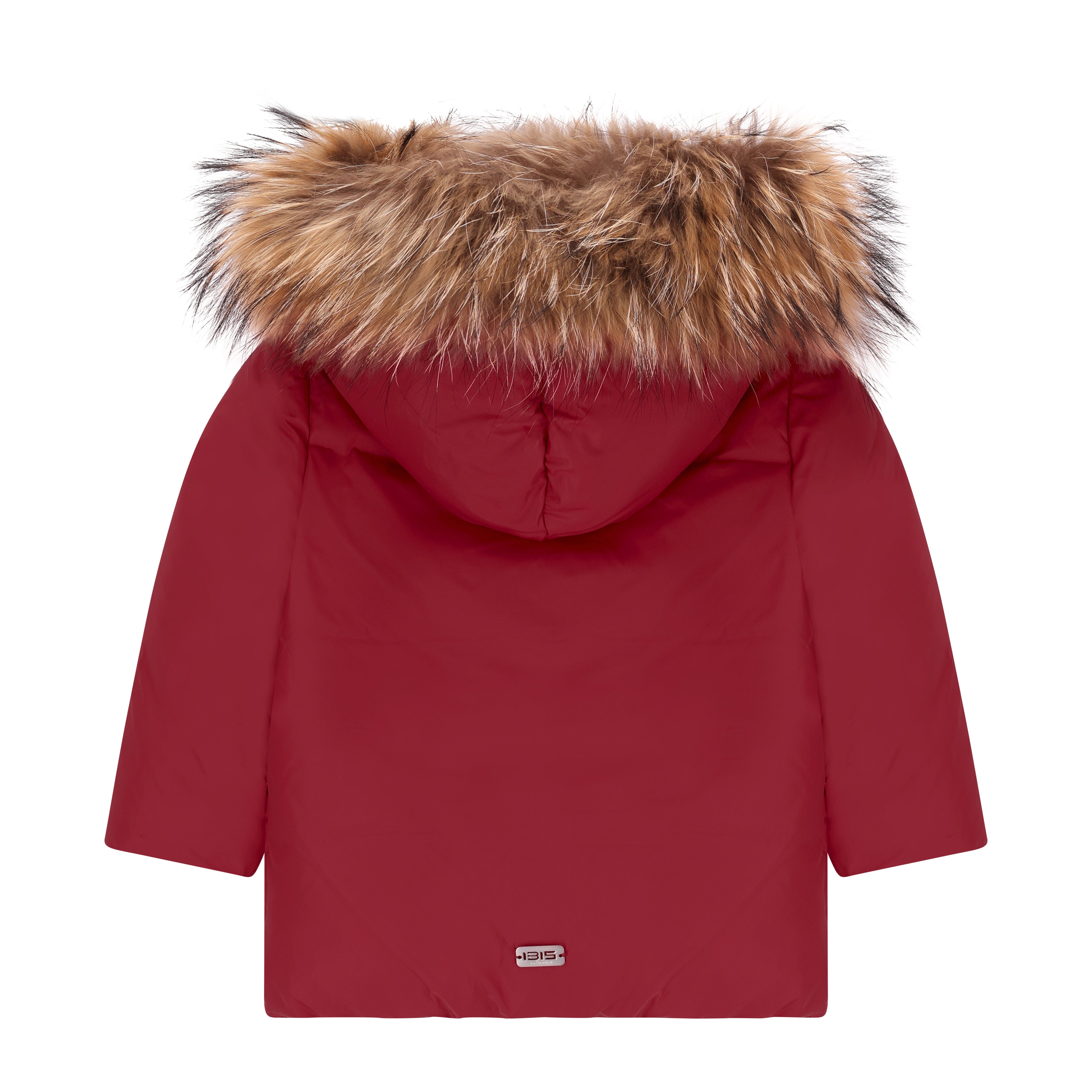 Stanza Big Pocket Baby Down Coat - Haute Red Coat IBIS Outerwear 