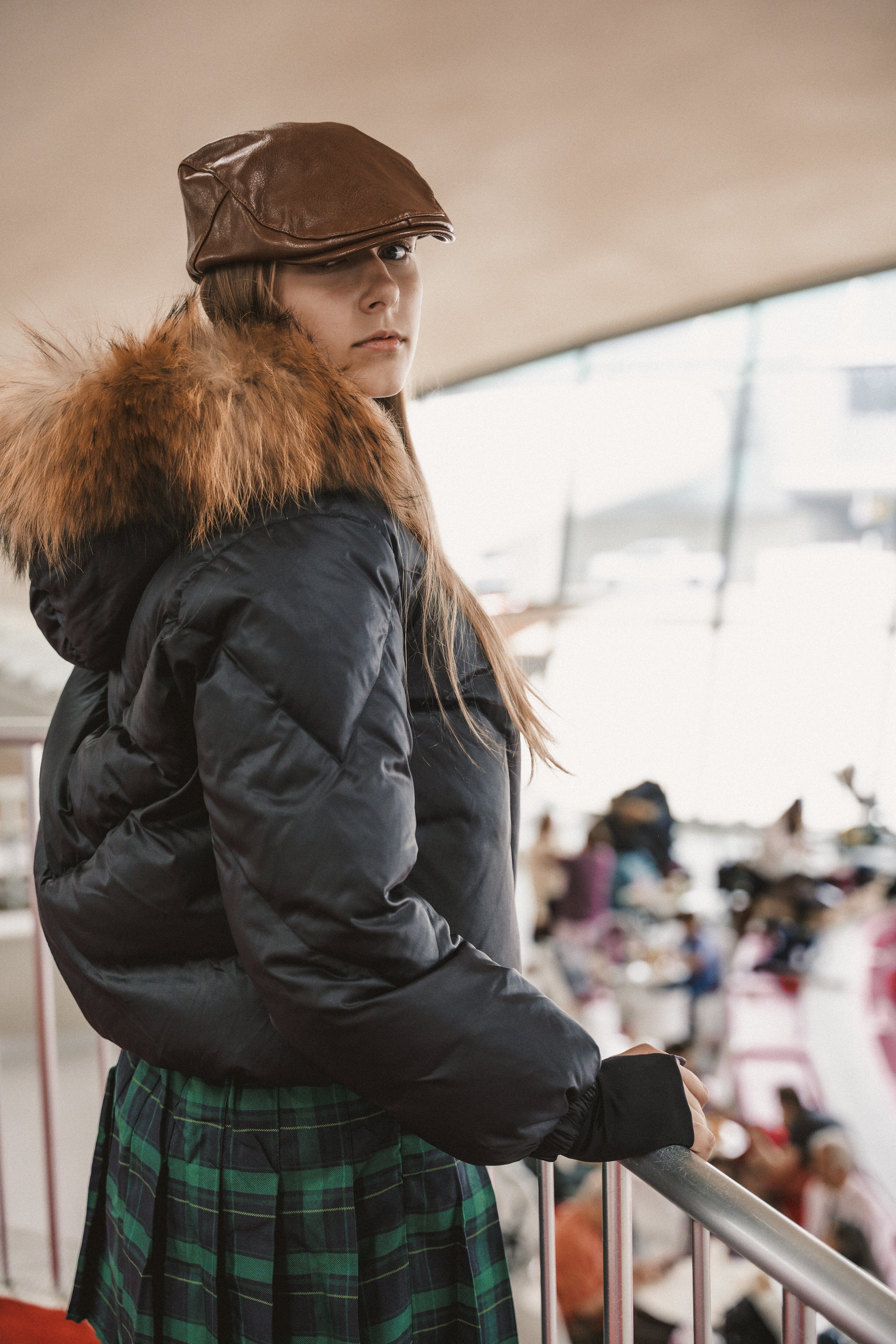 The Approach Teen Coat with Drawstring Waist - Black Coat IBIS Outerwear 
