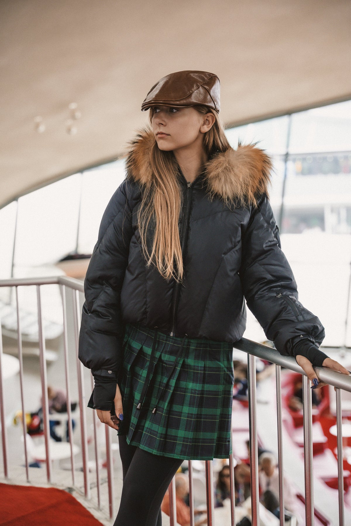 The Approach Teen Coat with Drawstring Waist - Black Coat IBIS Outerwear 