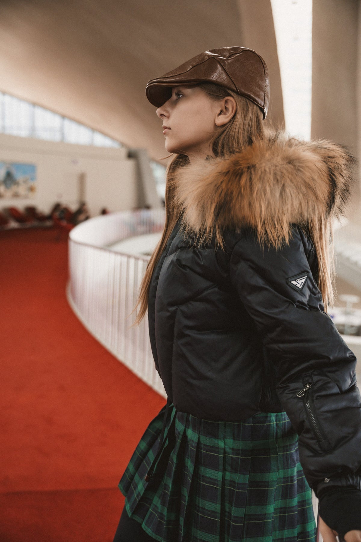 The Approach Teen Coat with Drawstring Waist - Black Coat IBIS Outerwear 