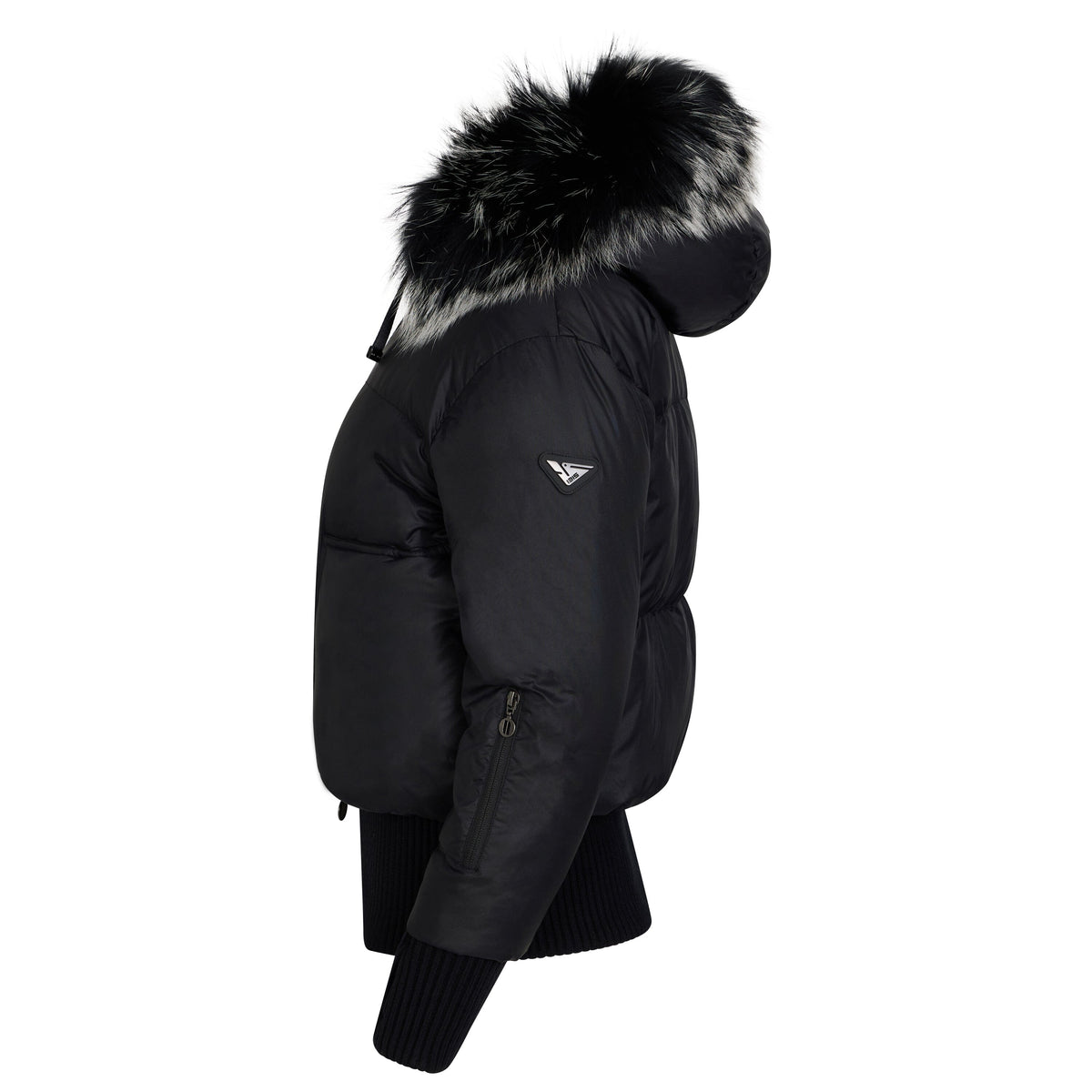 The Beyond Teen Double Zipper Coat - Black Semi Shine Coat IBIS Outerwear 