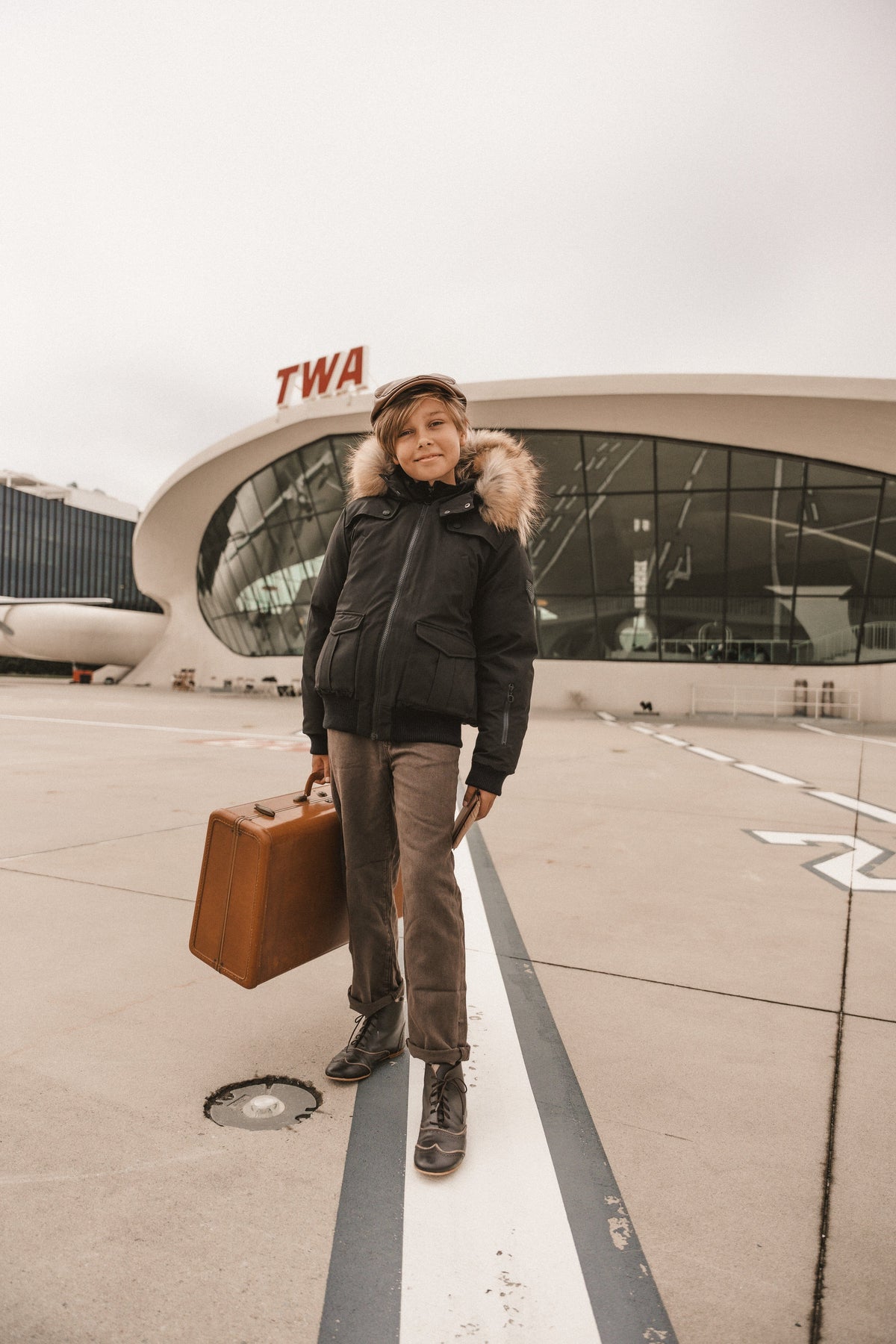 The Northbound Boys' Bomber with Shoulder Flaps - Black Coat IBIS Outerwear 