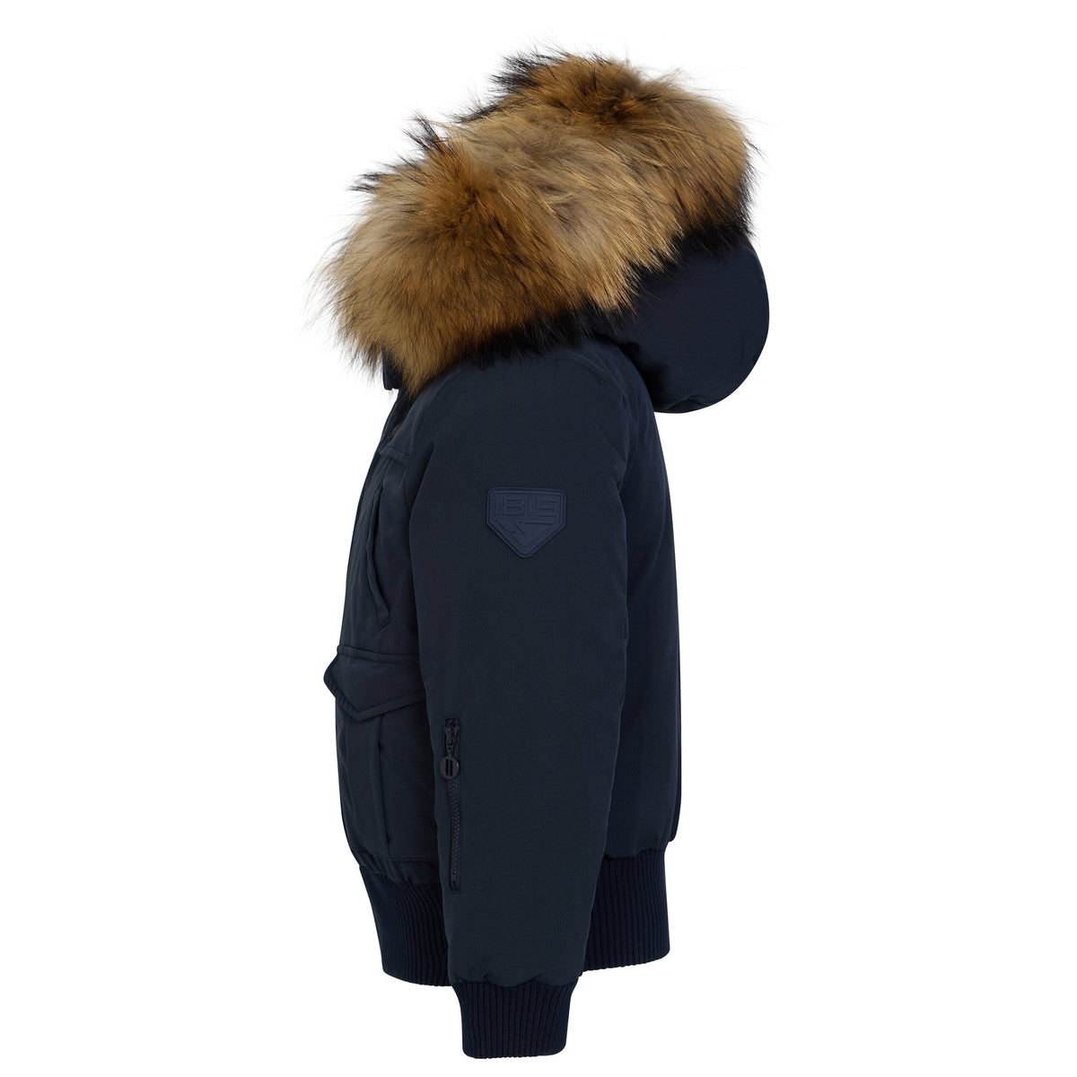 The Northbound Boys' Bomber with Shoulder Flaps - Navy Coat IBIS Outerwear 