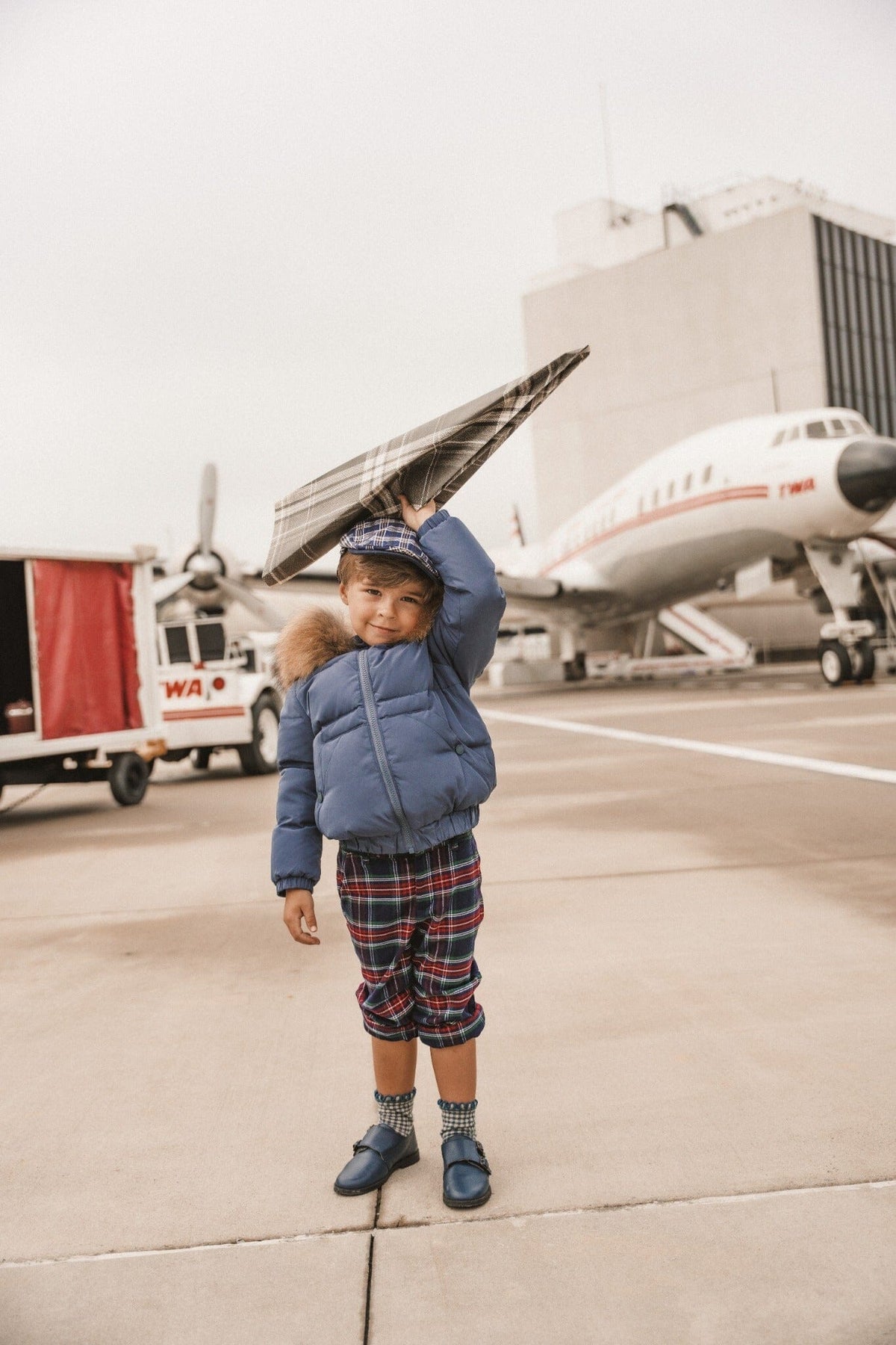 IBIS Overland Boys Coat - Off Blue
