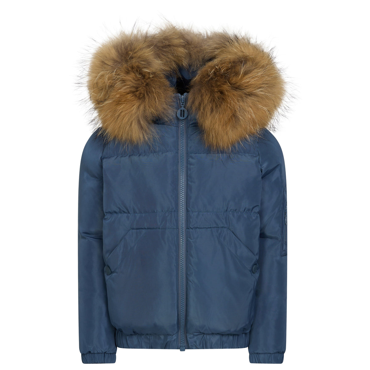 The Overland Boys' Coat with Kangaroo Pockets - Off Blue Coat IBIS Outerwear 