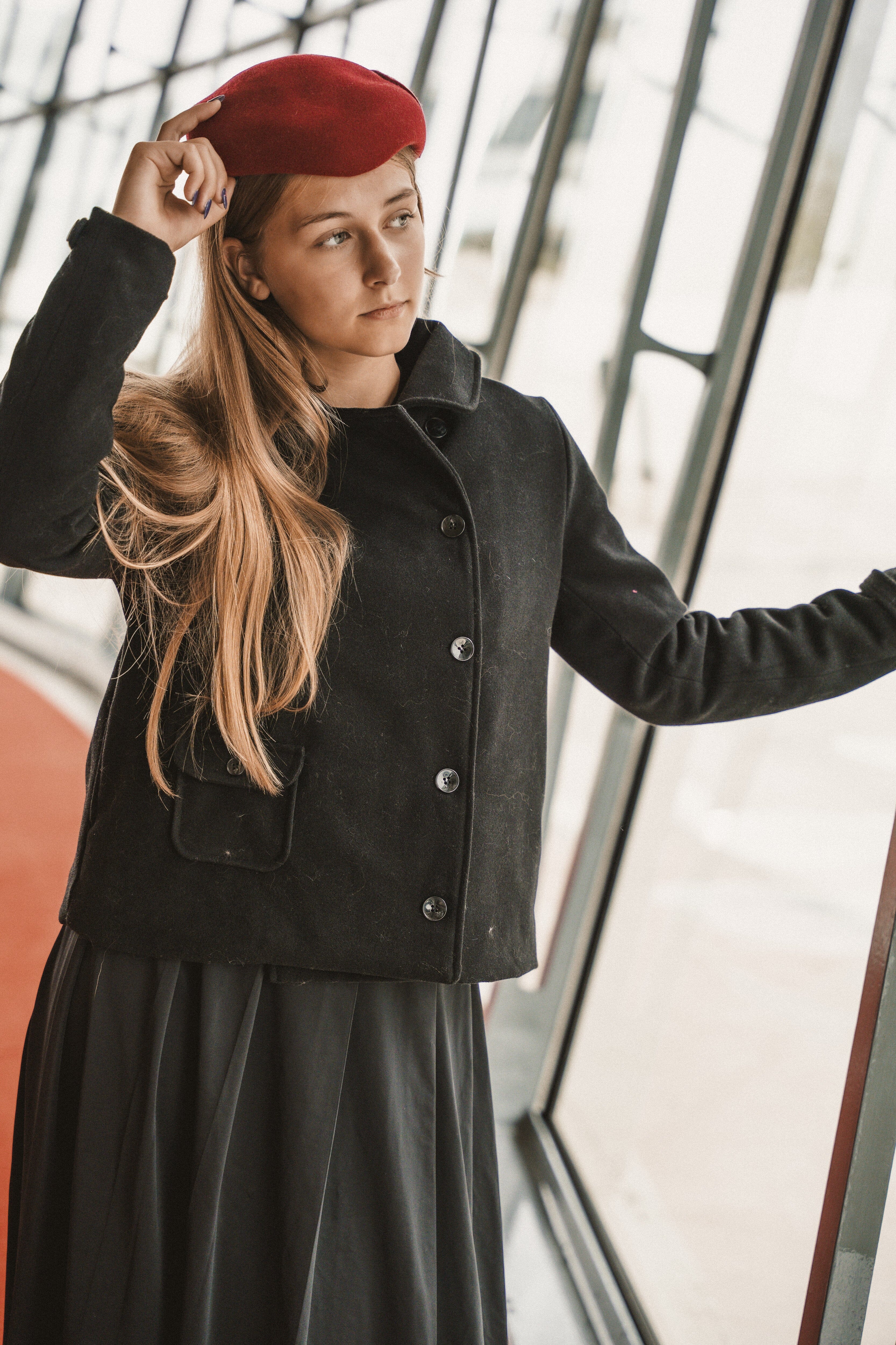 The Roamer Teen Off Center Dress Jacket - Black Jacket IBIS Outerwear 