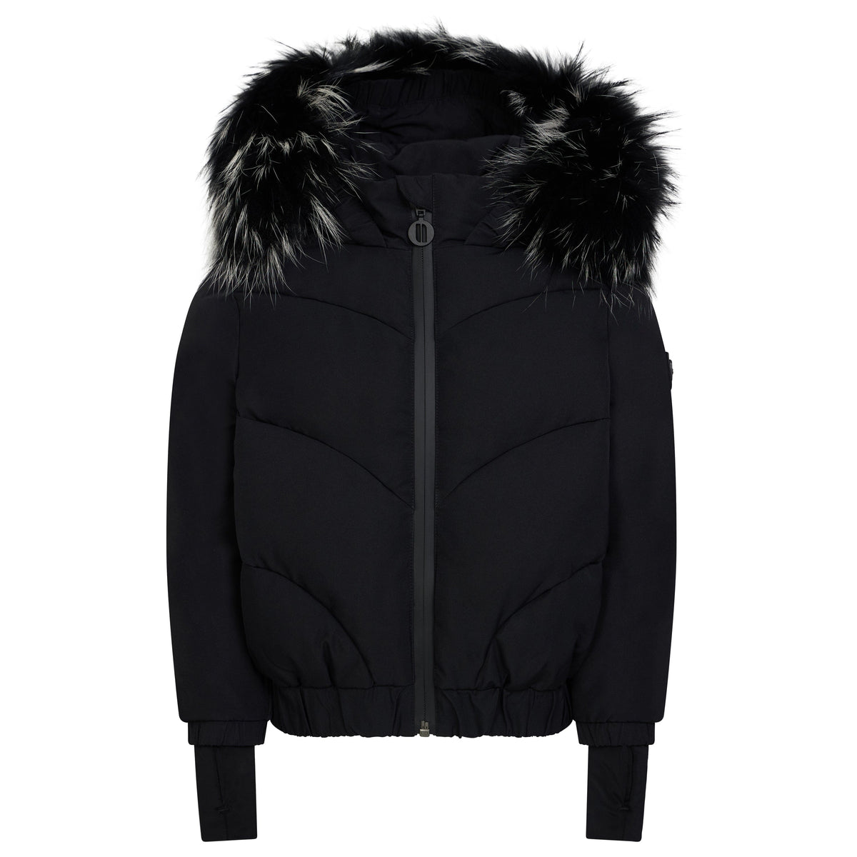 The Shift Girls Curved Seams Coat - Black Matte Coat IBIS Outerwear 