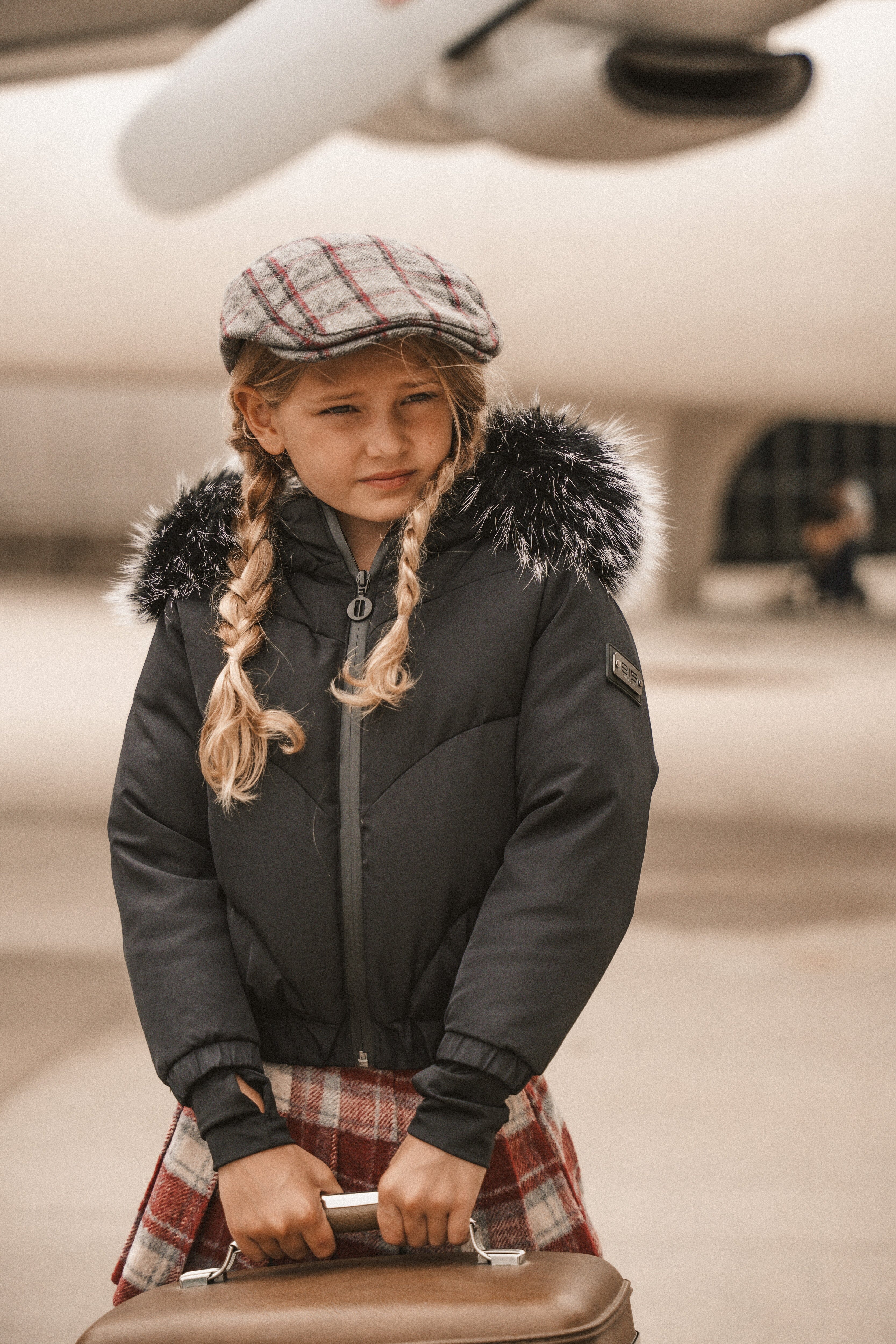 The Shift Girls Curved Seams Coat - Semi Shine Coat IBIS Outerwear 
