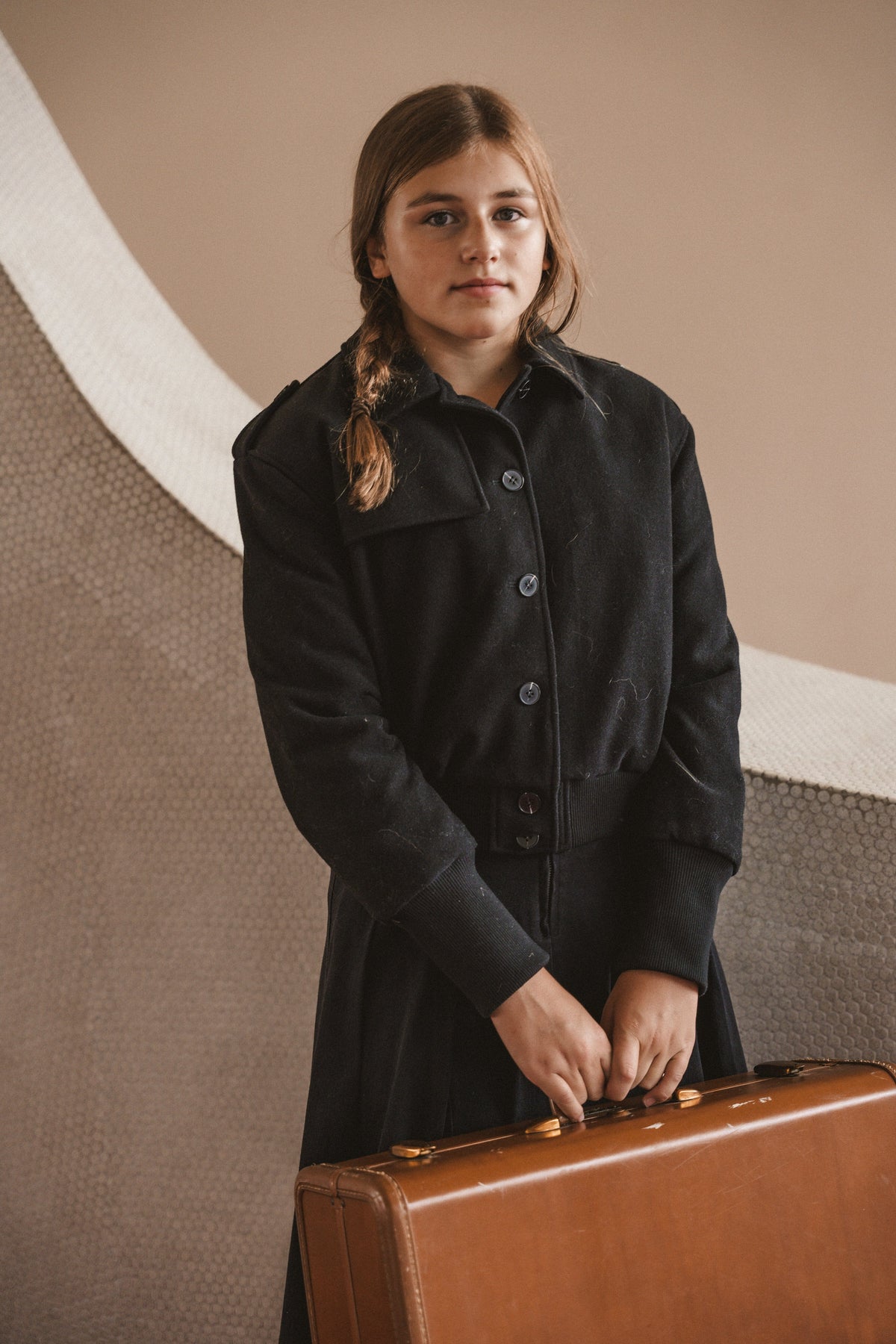 The Voyage Teen Dress Jacket with Flaps - Black Jacket IBIS Outerwear 