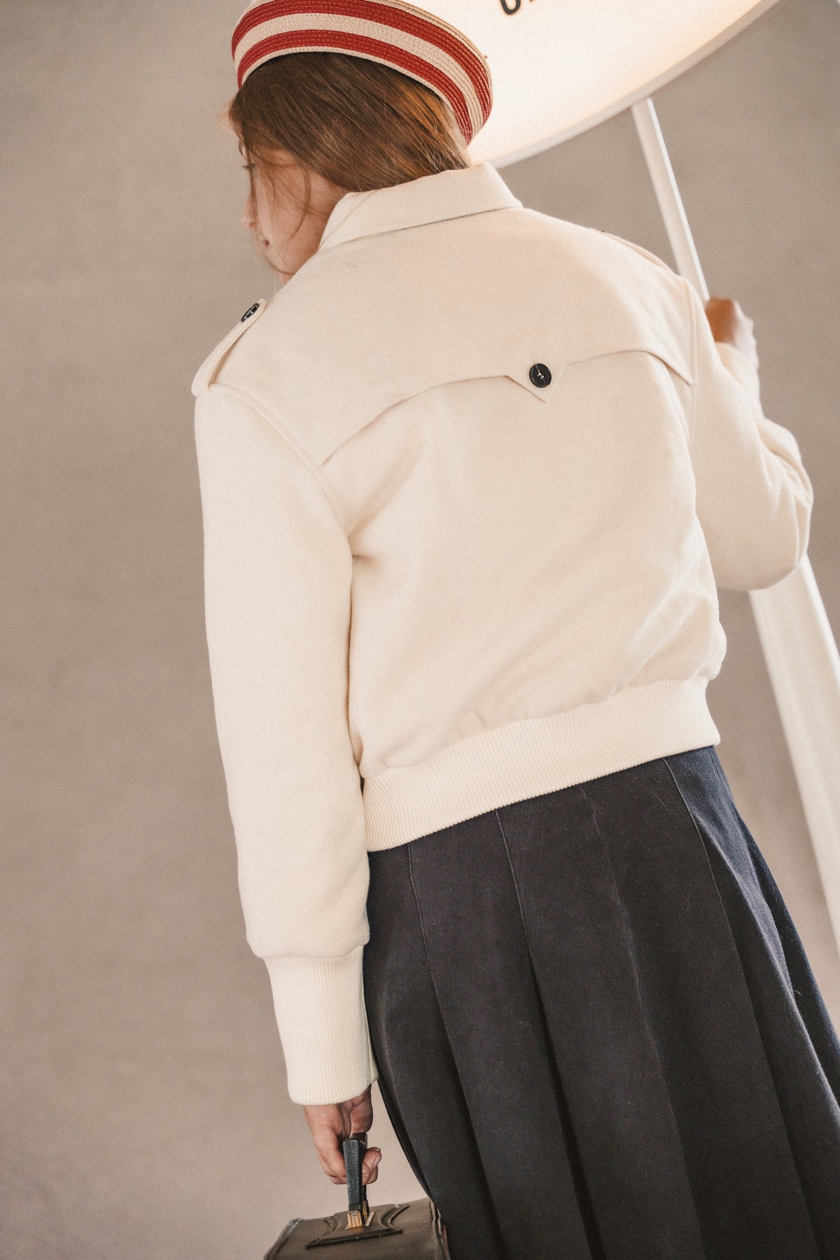 The Voyage Teen Dress Jacket with Flaps - Cream Jacket IBIS Outerwear 