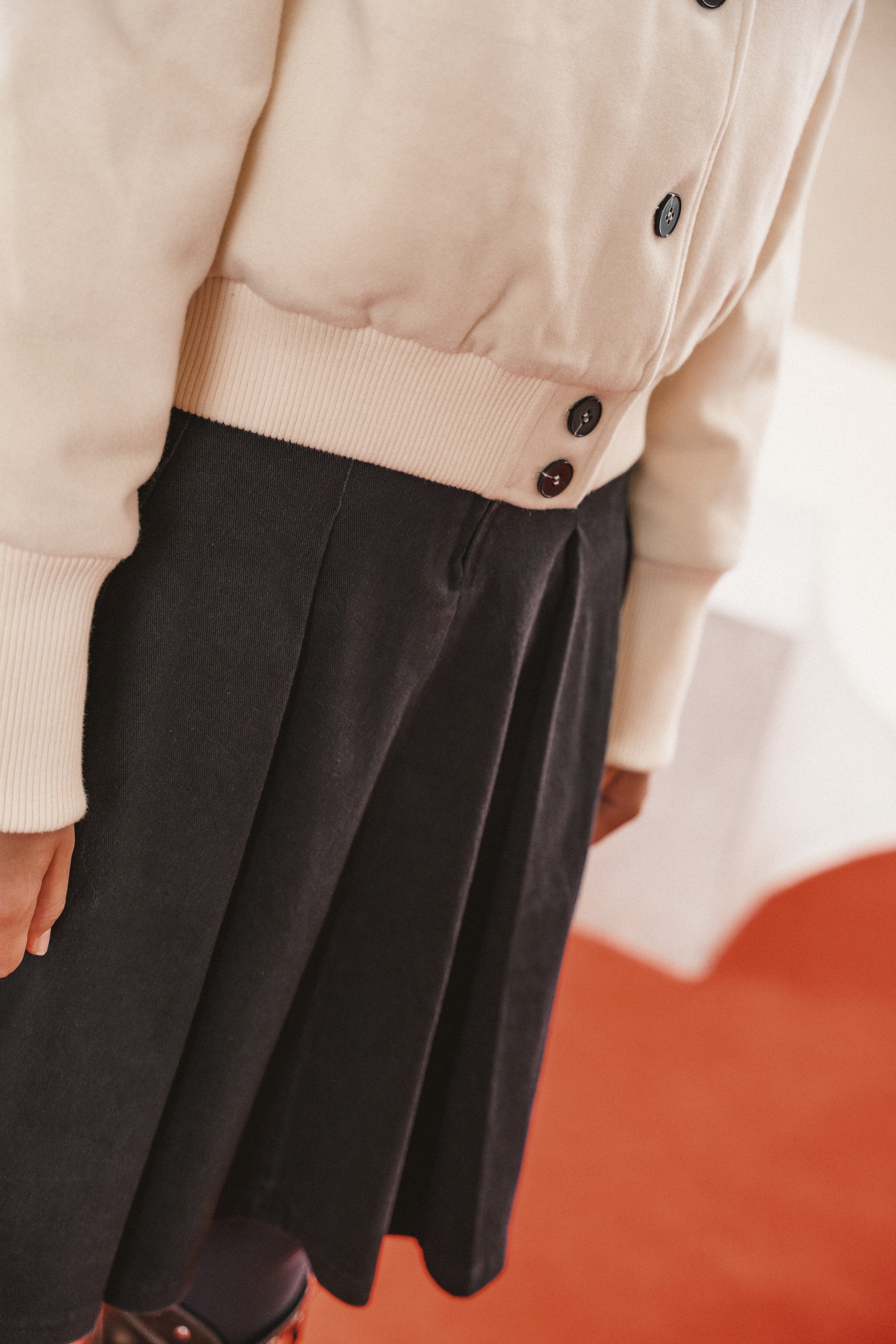 The Voyage Teen Dress Jacket with Flaps - Cream Jacket IBIS Outerwear 