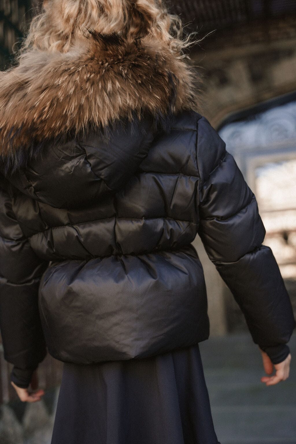 The Waypoint Girls Peplum Coat - Black Coat IBIS Outerwear 