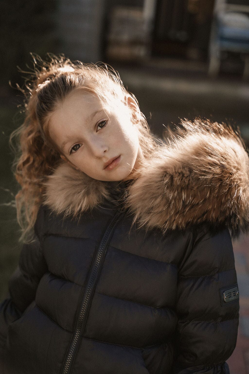 The Waypoint Girls Peplum Coat - Black Coat IBIS Outerwear 