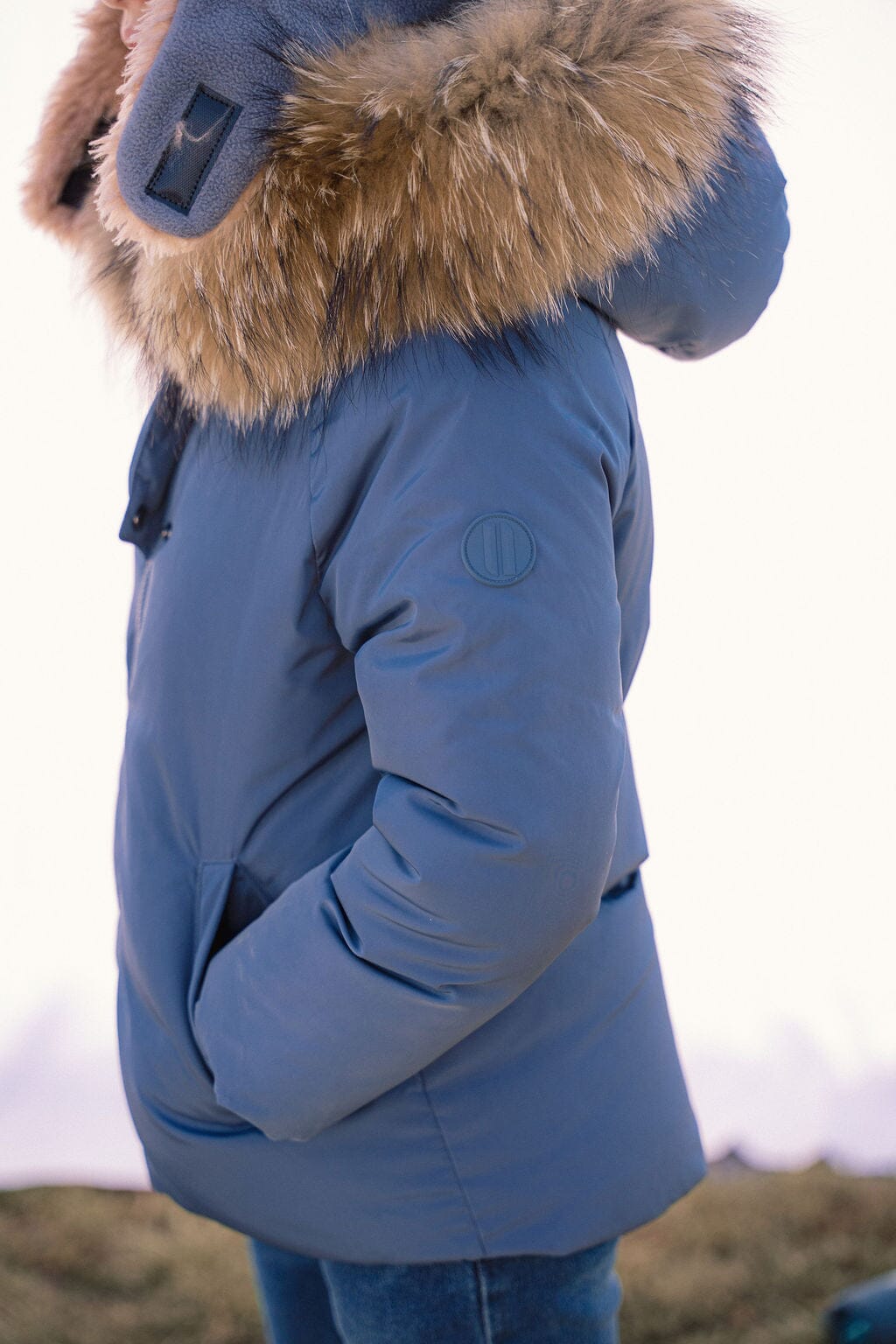 Verse Toddler Down Coat - Off Blue Coat IBIS Outerwear 