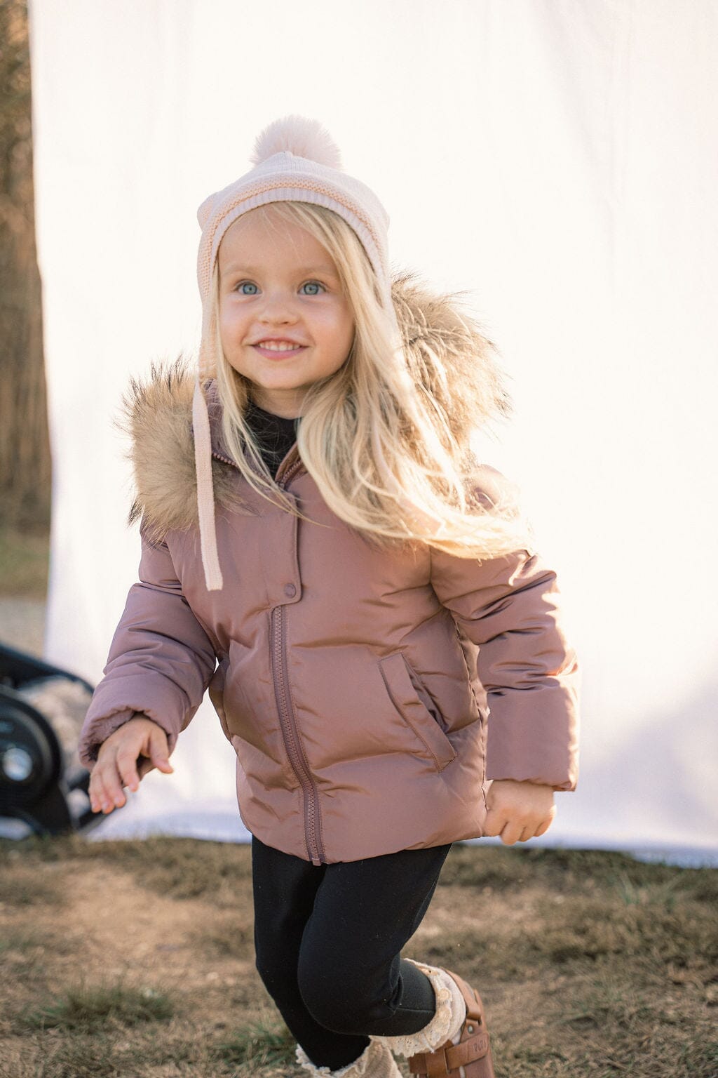 Verse Toddler Down Coat - Rose Taupe Coat IBIS Outerwear 